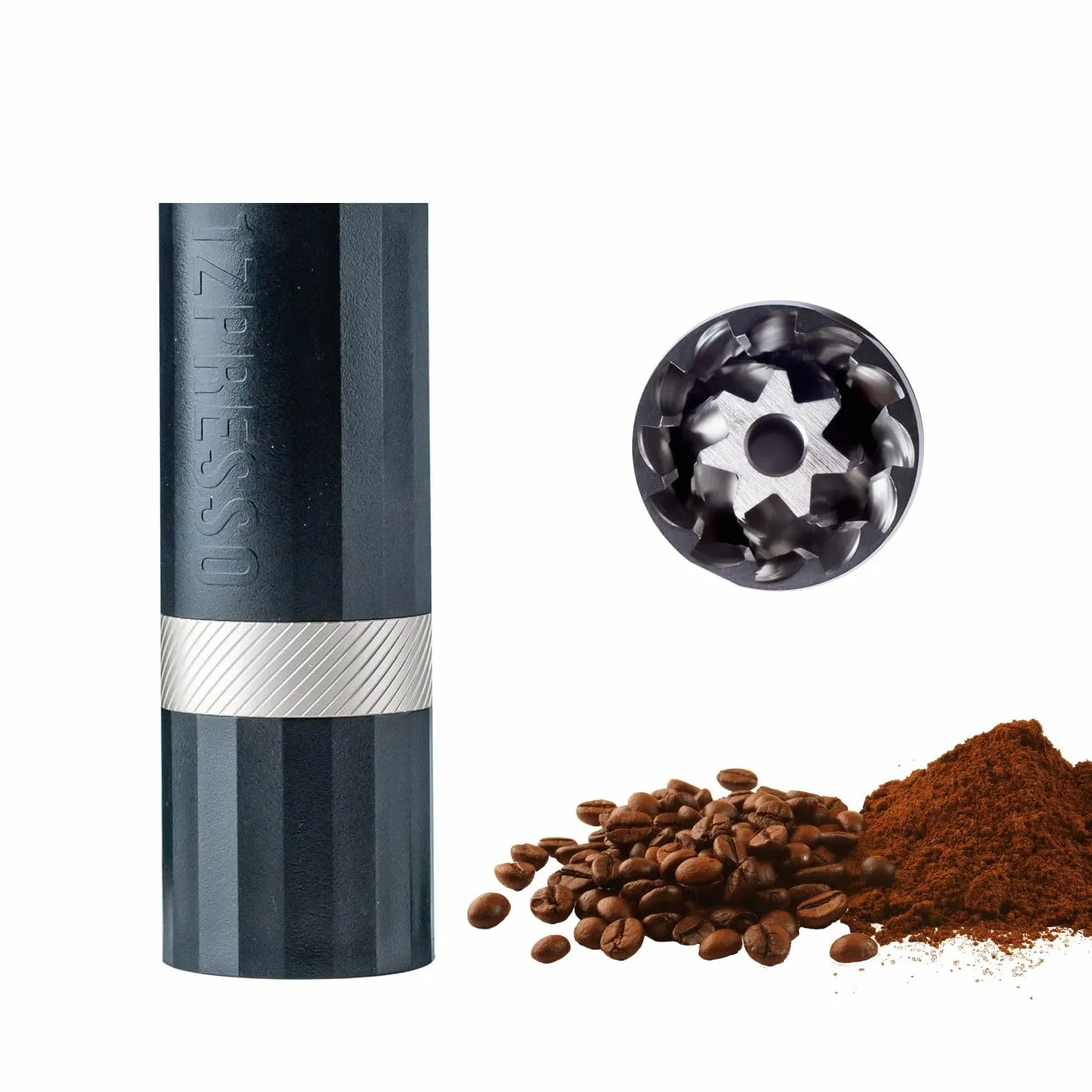 1Zpresso Q Air ręczny młynek do kawy heptagonalny montaż stożkowy zadzior ze stali nierdzewnej, plastikowa obudowa, lekki, podróżny rozmiar, pasuje do tłoka, numerycznie regulowane
