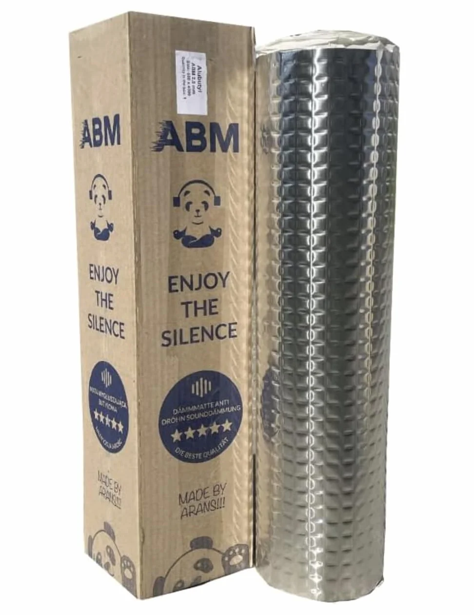 ABM Alubutyl 2mm 50 cm x 400 cm = 2 m² Mata Wyciszająca do Samochodu Wyciszenie Pojazdu