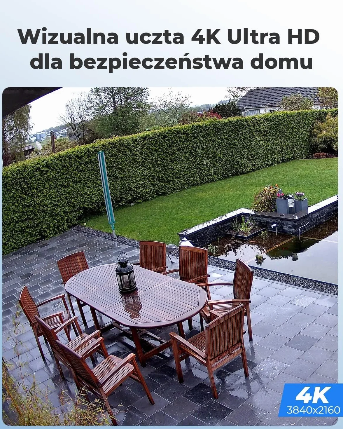 Reolink Inteligentna Kamera Monitoringu 4K PoE z Detekcją Ludzi/Pojazdów, Zewnętrzna Kamera CCTV IP z Inteligentnymi Alertami o Ruchu, Nagrywaniem Audio, Slotem Karty microSD RLC-810A