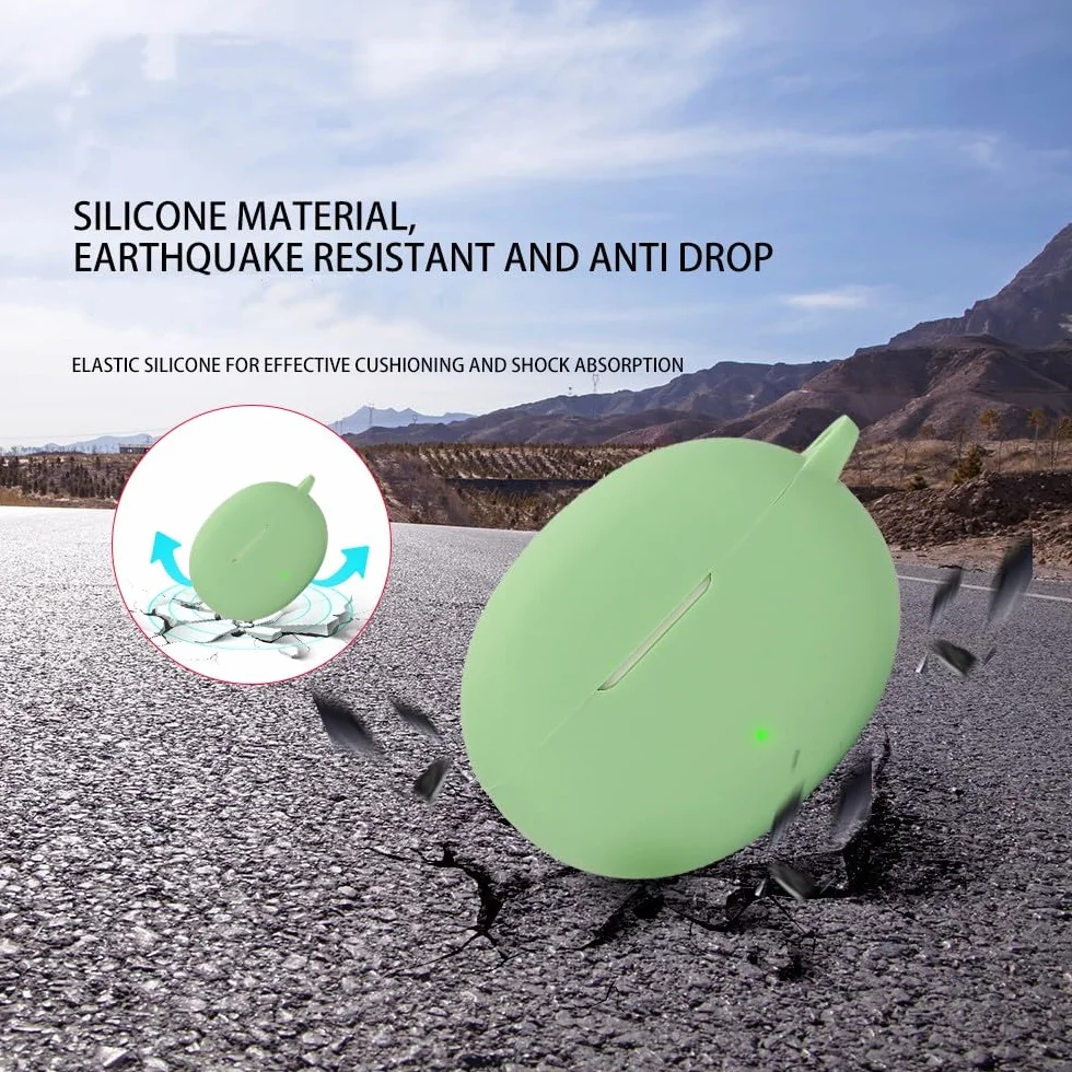 FTRONGRT Etui na słuchawki Bluetooth do OPPO Enco Air4 Pro, odporne na wstrząsy silikonowe etui na słuchawki Bluetooth, kompatybilne ze słuchawkami Bluetooth OPPO Enco Air4 Pro, czarne