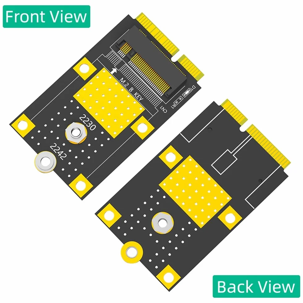MSATA na M.2 (NGFF) Key B adapter do kart SSD 2230/2242 do wielosystemowych części PC