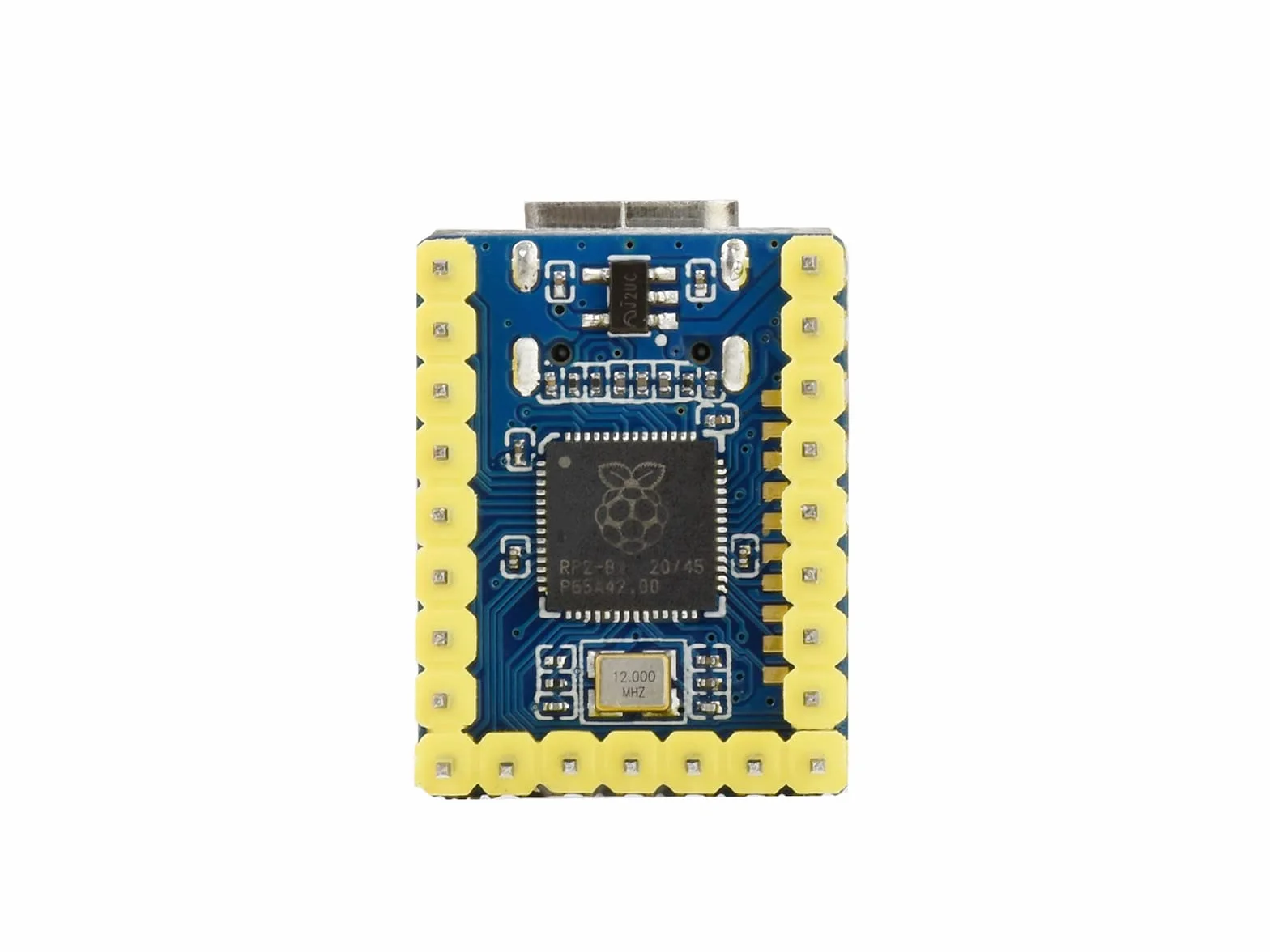 Waveshare RP2040-Zero with Pre-soldered Header(2pcs), High-Performance Pico-Like MCU Board Based on Raspberry Pi Microcontroller RP2040 Castellated Module Allows Soldering Direct to Carrier Boards
