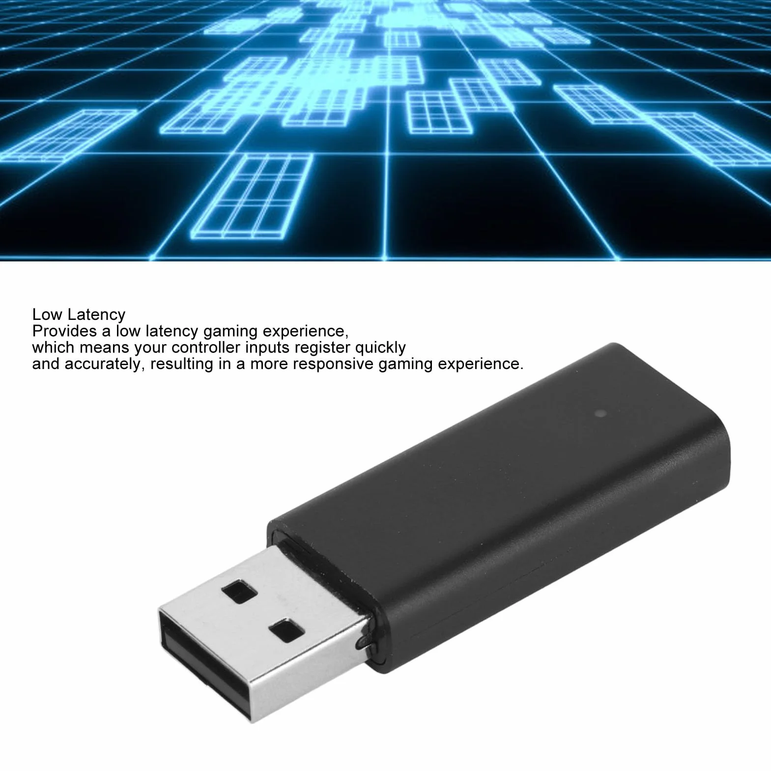 Adapter Bezprzewodowy do Konsoli Xbox, Adapter Bluetooth z Oryginalnym Układem Scalonym, do 7/8/10/11, Kompatybilny z One X S, Series i Kontrolerem Elite