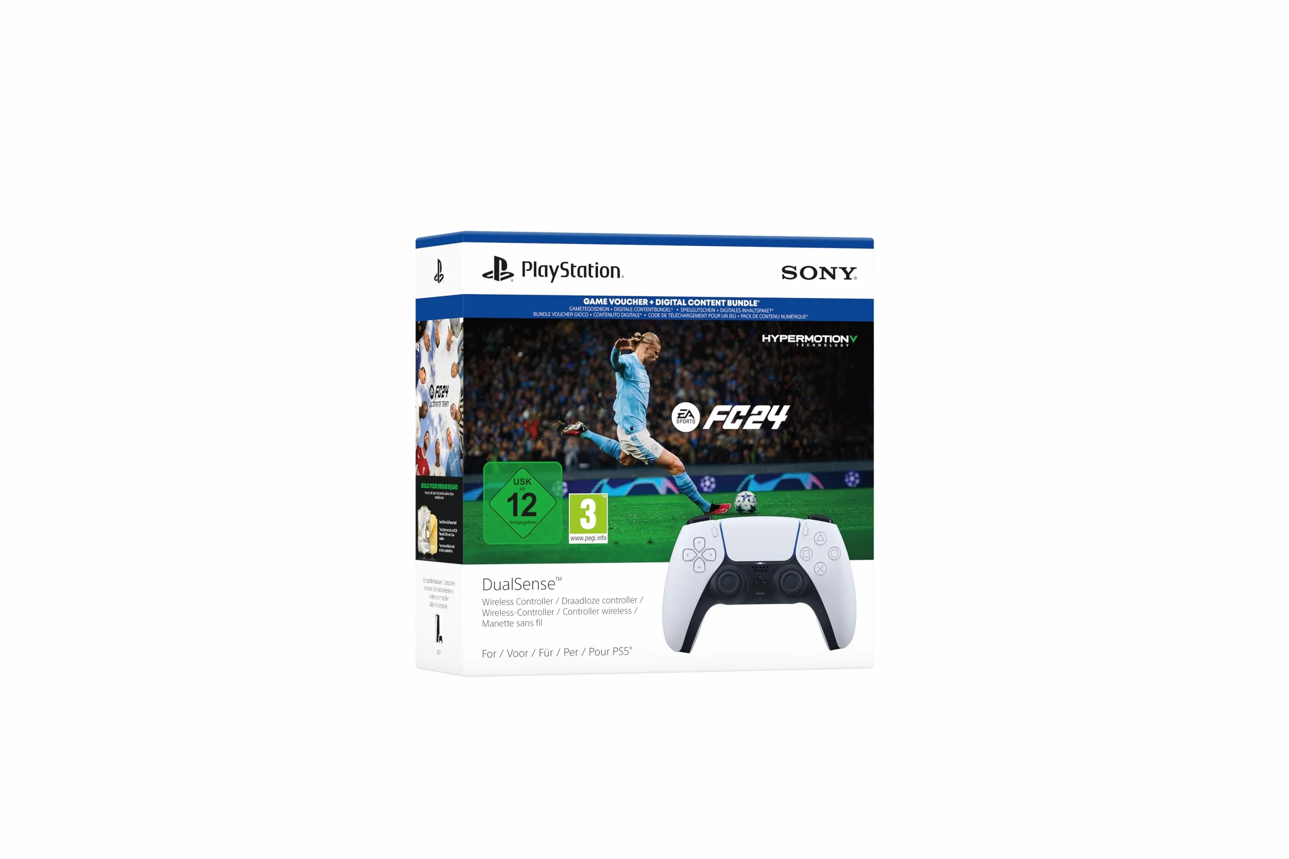 Sony Bundle Controller bezprzewodowy DualSense - EA SPORTS FC 24 Czarny, Biały Bluetooth Gamepad