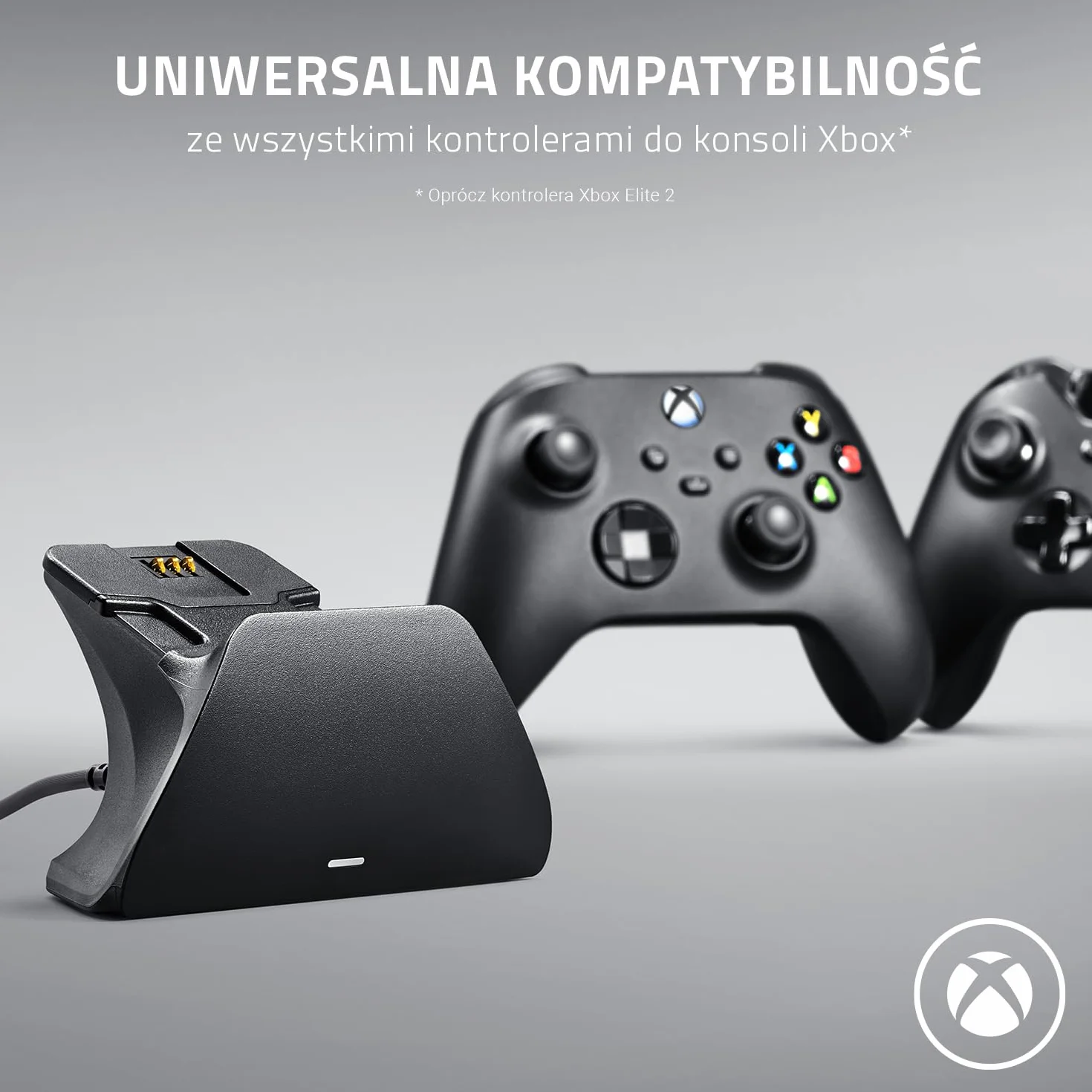Razer Rc21-01750100-R3M1 RC21-01750100-R3M1 Stojak do Ładowania Kontrolerów, Czarny, 64.01 x 64.01 x 19.3 cm