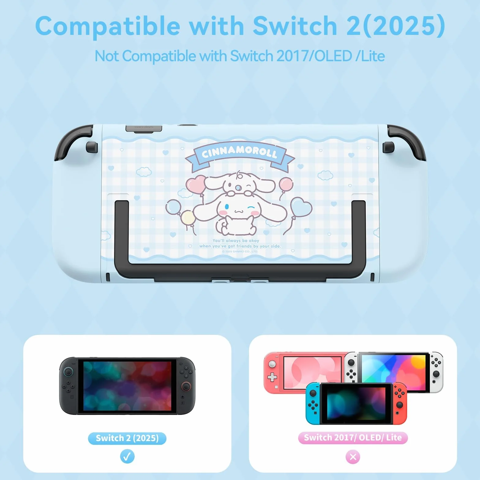 Kuitmor Etui ochronne kompatybilne z Nintendo Switch 2, twarda obudowa PC Slim dokowalna obudowa zaprojektowana dla Switch 2025, konsoli do gier i kontrolerów Joy Con - DEG