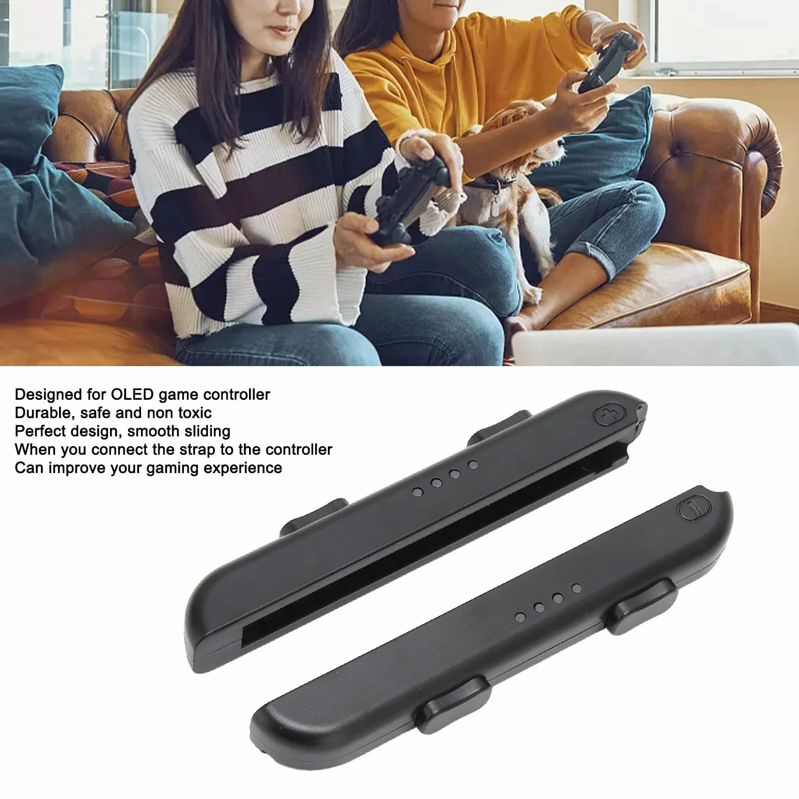 Tefola 2 sztuki Gamepad, pasek na rękę, trwały pasek do gamepada, bezpieczny, praktyczny do Joy Con Strap do konsoli do gier OLED