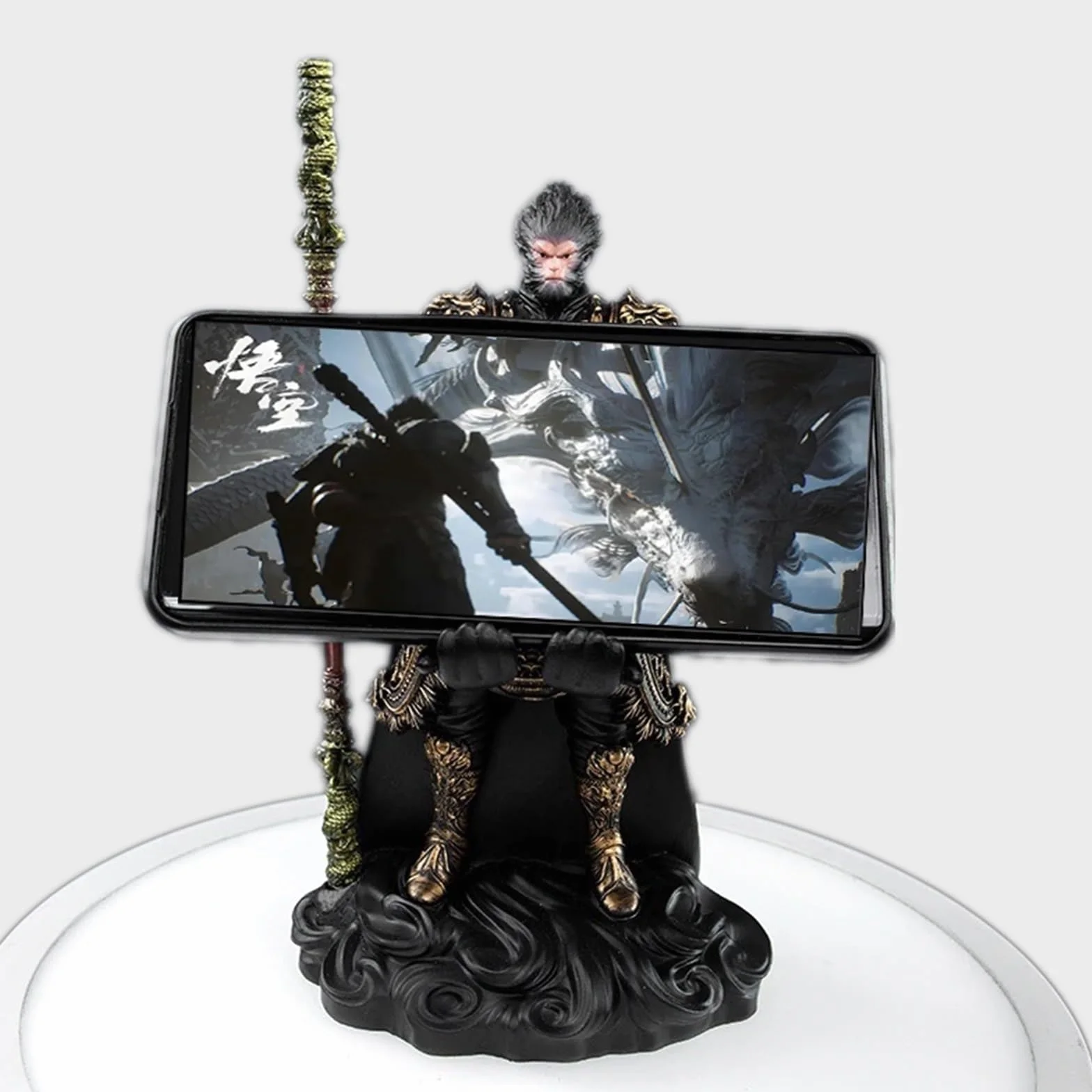 Black Myth: Wukong Kontroler Gier Podstawka Z Odłączanym Kijem Ruyi Bronzecloud Uchwyt Na Biurko Gamepada Dla Xbox ONE PS5 PS4 PC NS Switch