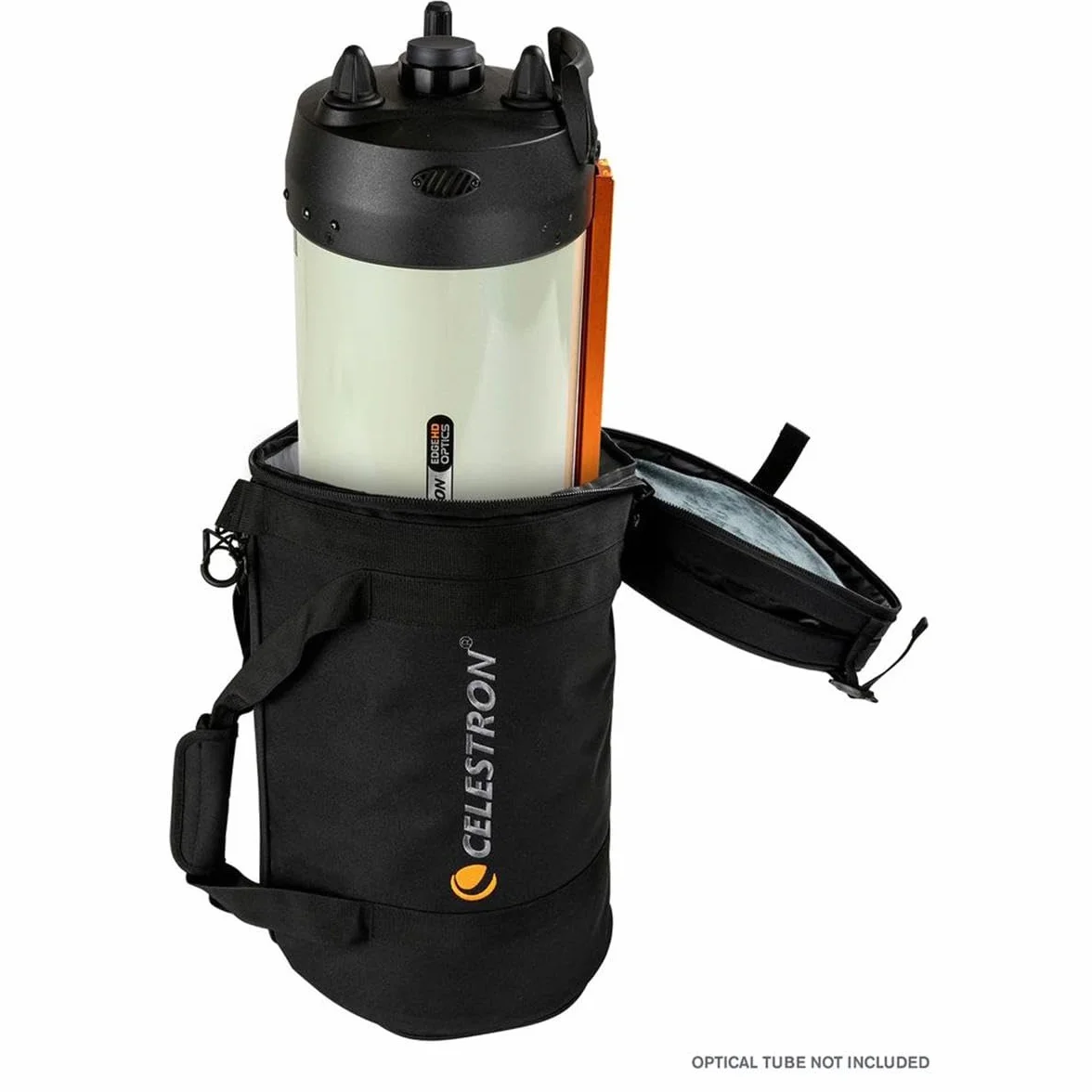 Celestron 94026 Telescope Bag - Torba na Celestron 94026 do teleskopów 8" Schmidta-Cassegraina i EdgeHD — wodoodporny i wytrzymaly futeral z ochronnymi sciankami, kieszenia na akcesoria, czarny
