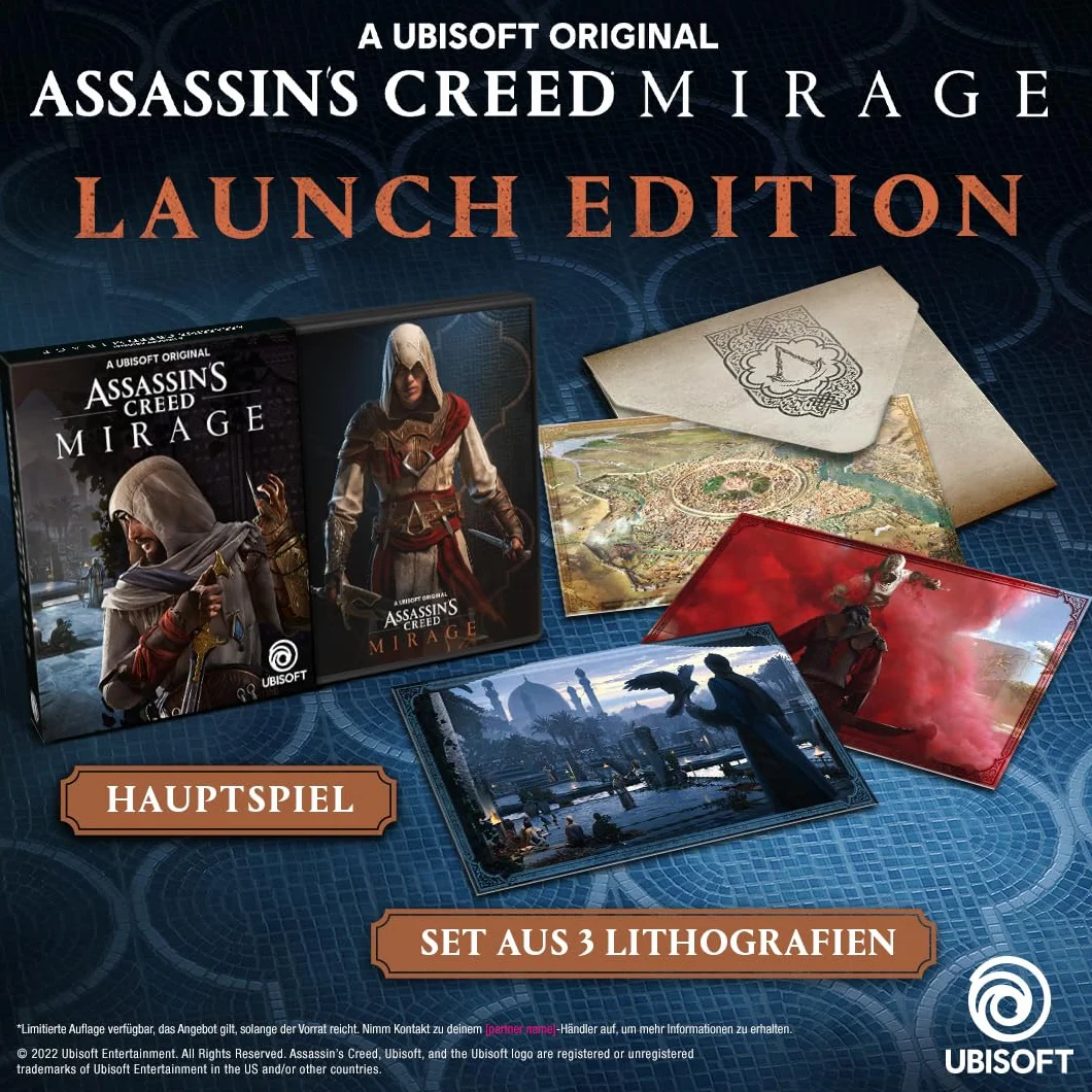 Ubisoft Assassin's Creed Mirage Launch Edition Xbox One Xbox Series X Uncut