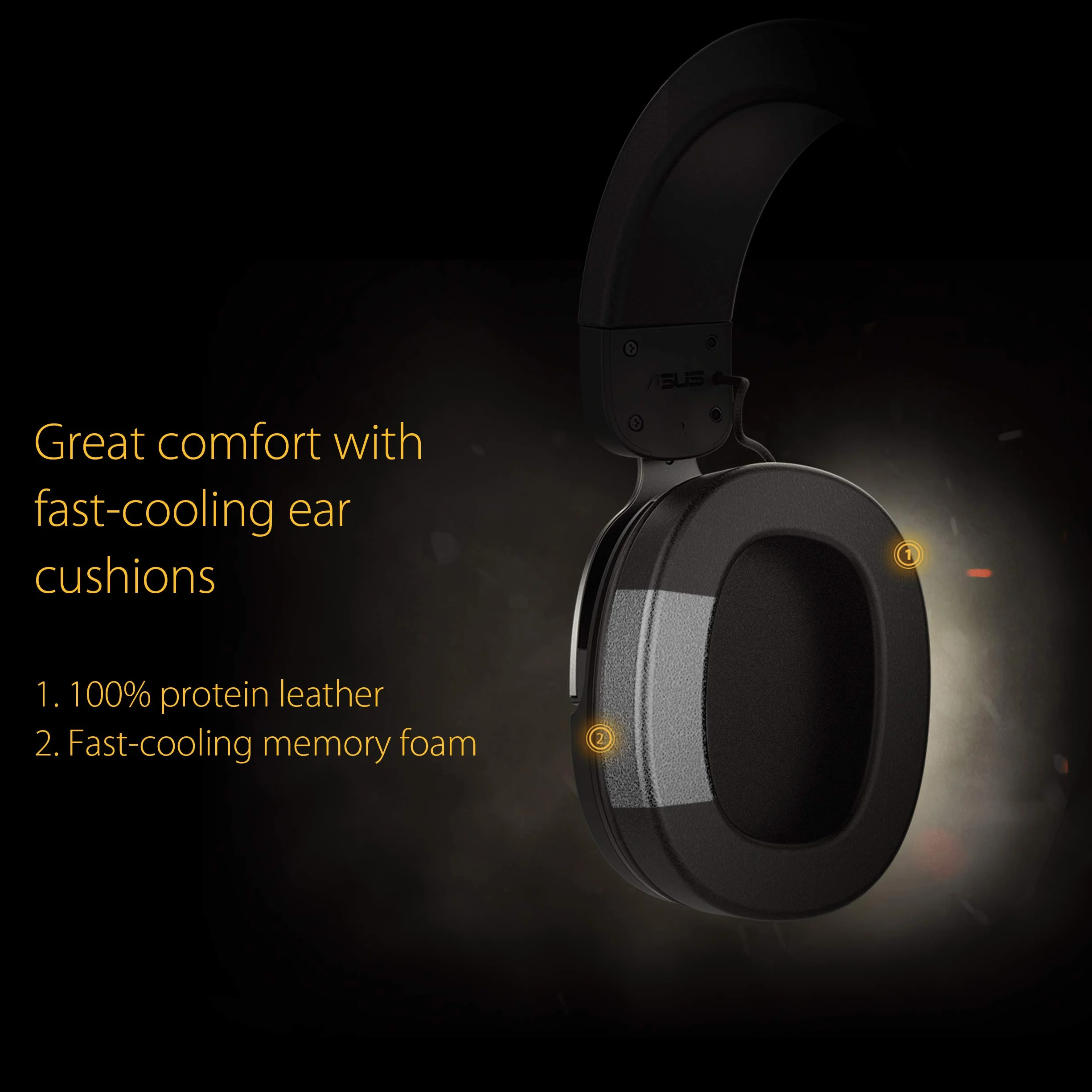 ASUS TUF Gaming H3 Gun Metal Gaming Headset with virtual 7.1 Surround, Tough stainless-steel headband and fast cooling ear cushions for PC, PS4, Xbox One and Nintendo Switch