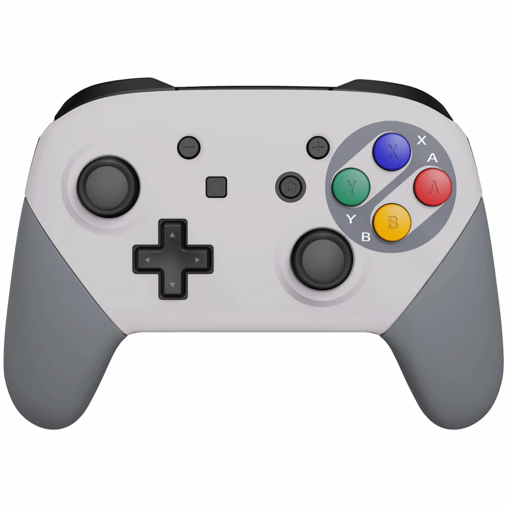 eXtremeRate SFC SNES Classic EU Faceplate Backplate Handles dla NS Switch Pro Controller, Soft Touch DIY Wymiana Grip Housing Shell Cover
