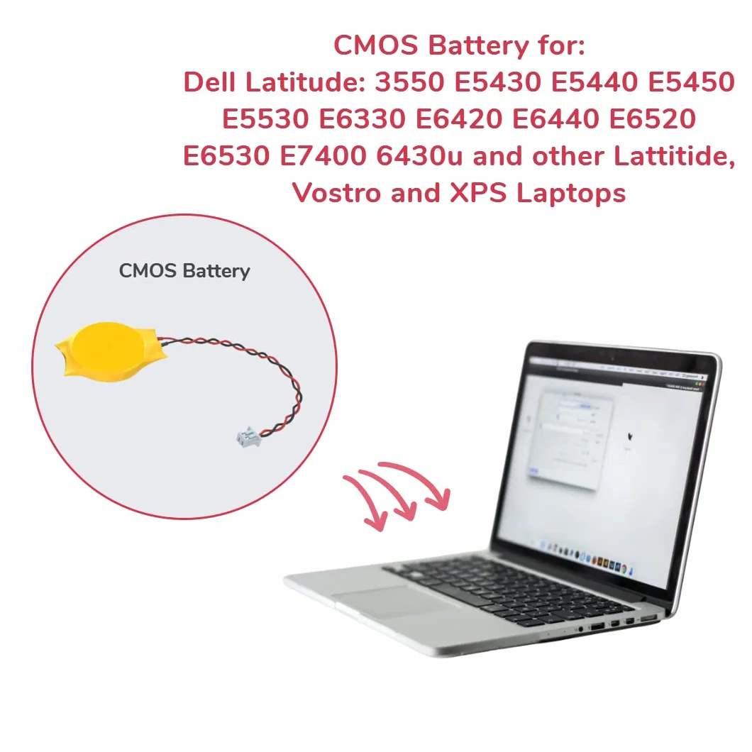 CMOS bateria zastępcza do Dell Latitude 3550 E5430 E5440 E5450 E5530 E6330 CR2032 Coin Bios Battery do laptopów
