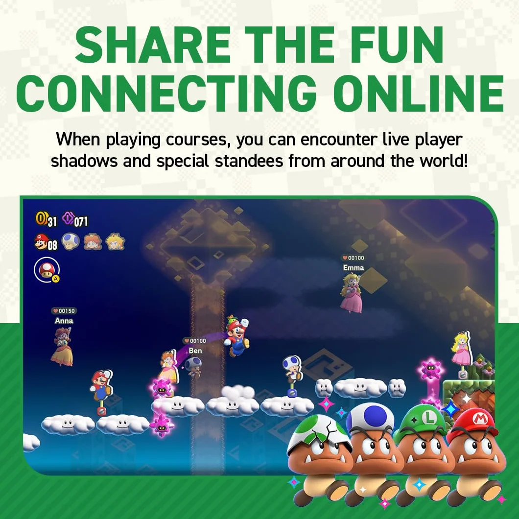 Nintendo Super Mario Bros. Wonder Standard Chinois traditionnel, Allemand, Néerlandais, Anglais, Espagnol, Français,