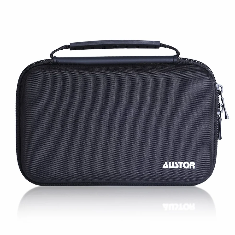 AUSTOR Twarda torba do przenoszenia do nowego 3DS XL czarna/niebieska, niebieski