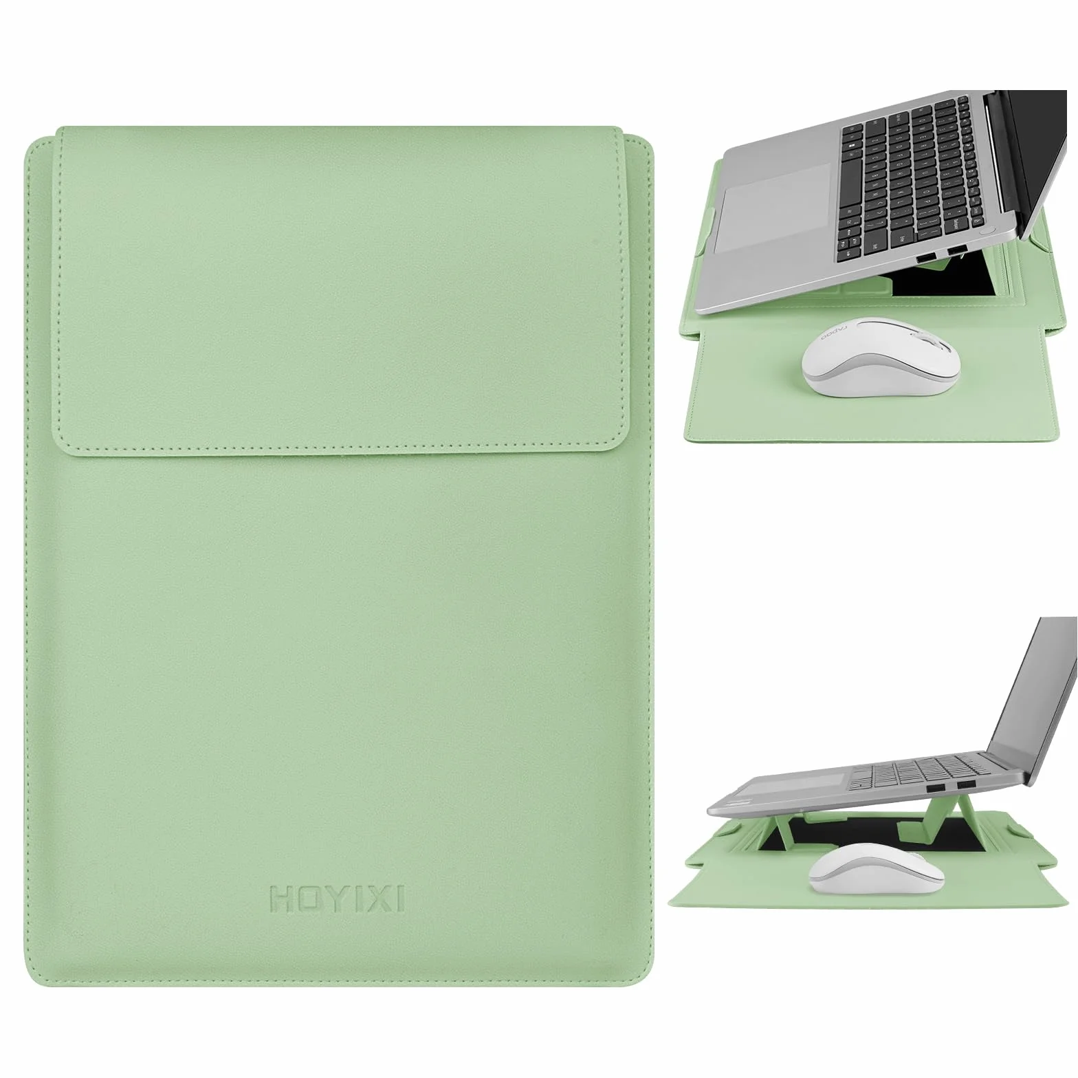 HoYiXi Etui ze sztucznej skóry z uchwytem na laptopa 13,3"/13,6", kompatybilne z MacBook Pro 14 / MacBook Air 13 (M1 M2)/ASUS Vivobook 14 / Dell XPS 13 / ASUS Acer Matebook, torba na notebooka