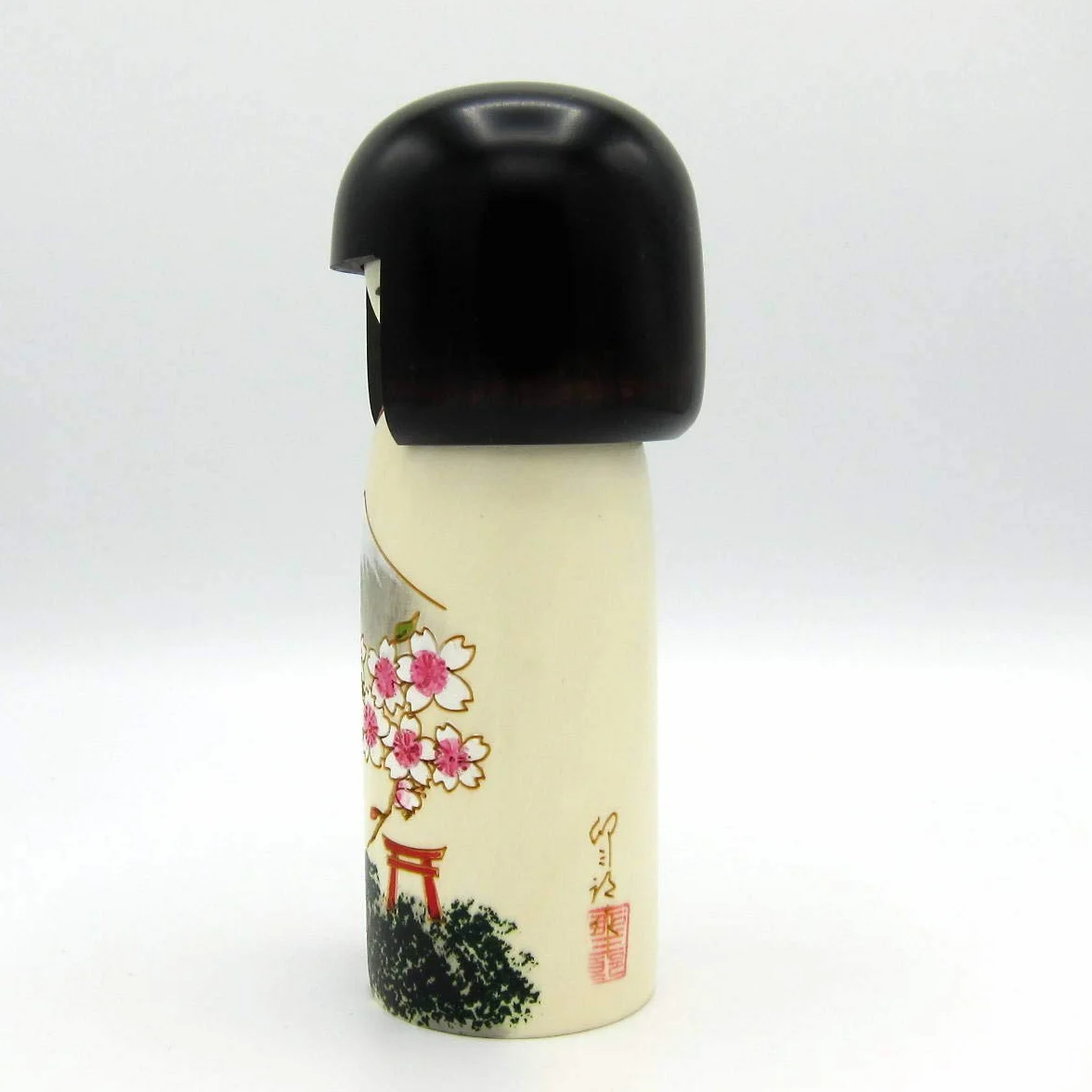Usaburo Sosaku Kokeshi Lalka Fujiyama Made in Japonia