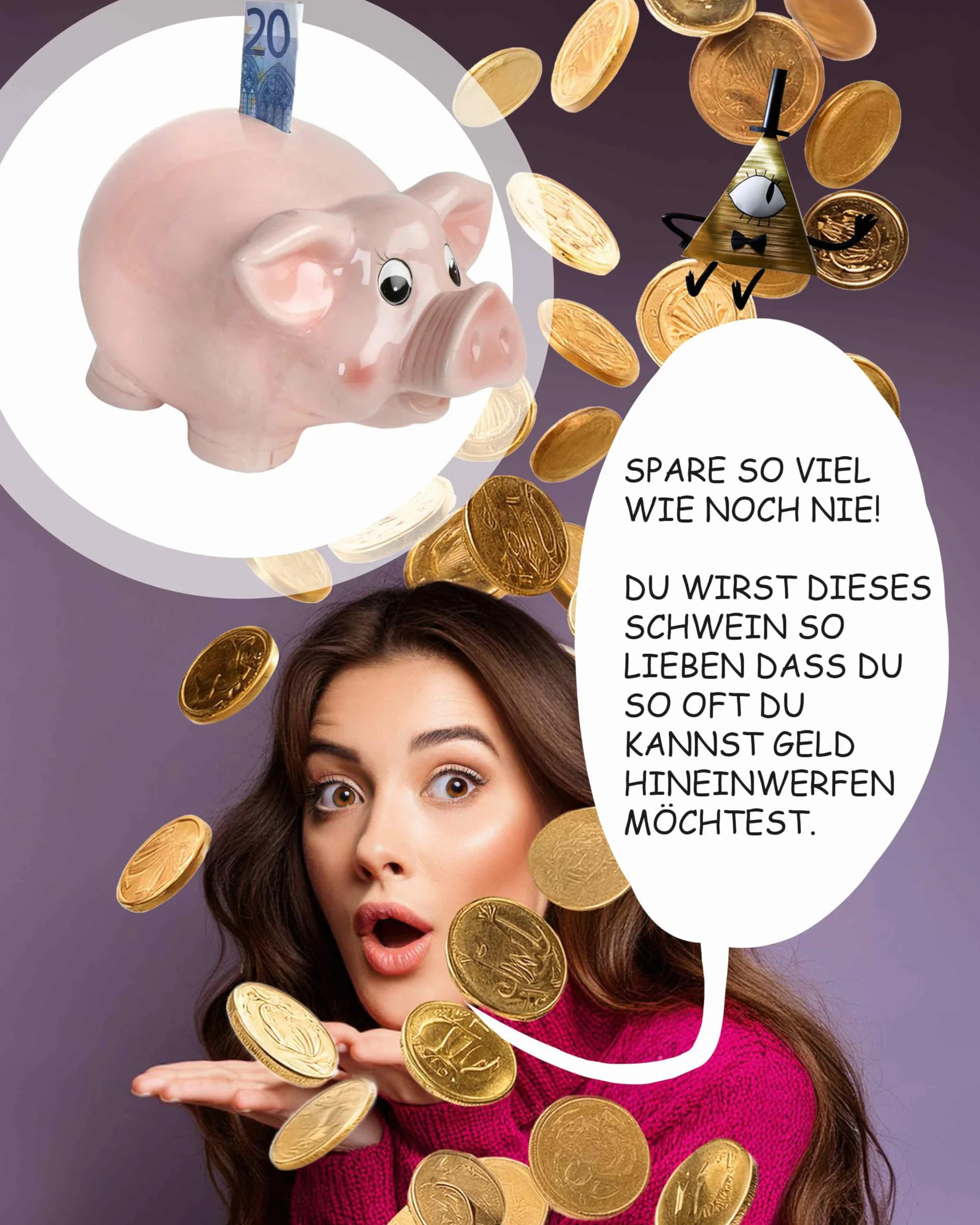 Skarbonka ceramiczna Jumbo XXL 24 x 16,5 cm na monety i banknoty