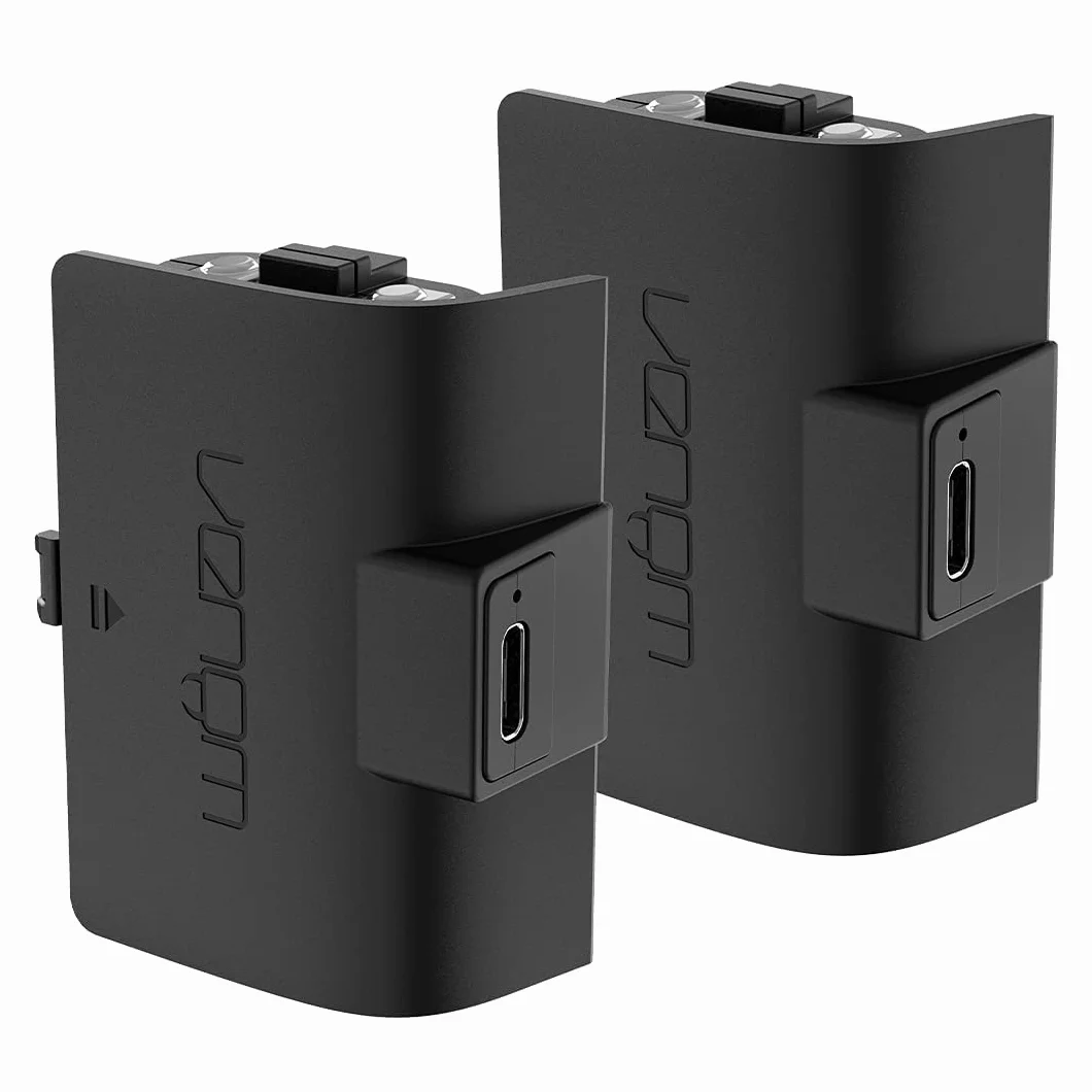 Venom High Capacity 1100mAh Rechargeable Battery Twin Pack - Black (Xbox Series X & S/Xbox One)