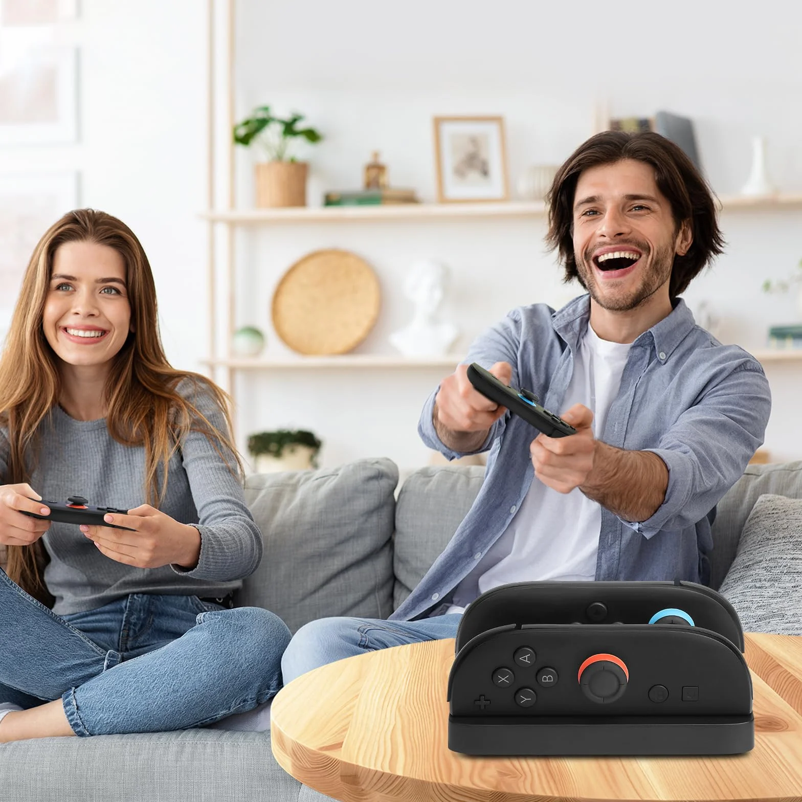 Stacja ładująca do kontrolerów Nintndos Switch 2 Joy Con, mini ładowarka kontrolera Switch 2 z 2-portową kompaktową stacją ładującą, szybkie ładowanie do Switch2 Joycons z kablem ładującym typu C