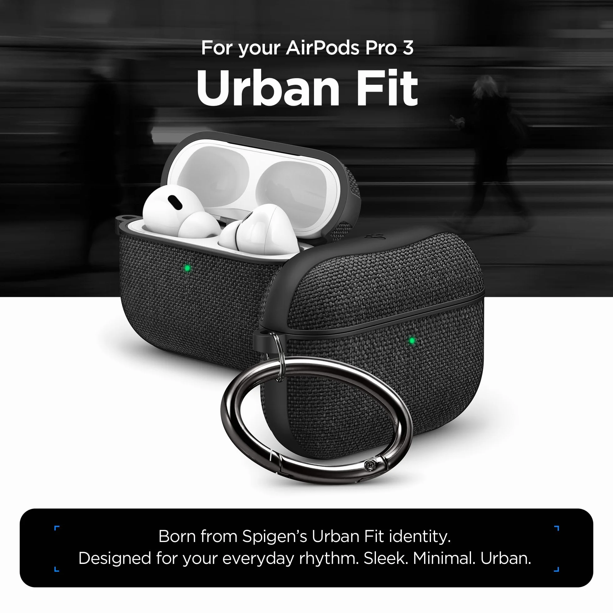 Spigen Urban Fit etui kompatybilne z Airpods Pro 3 (2025) - czarne