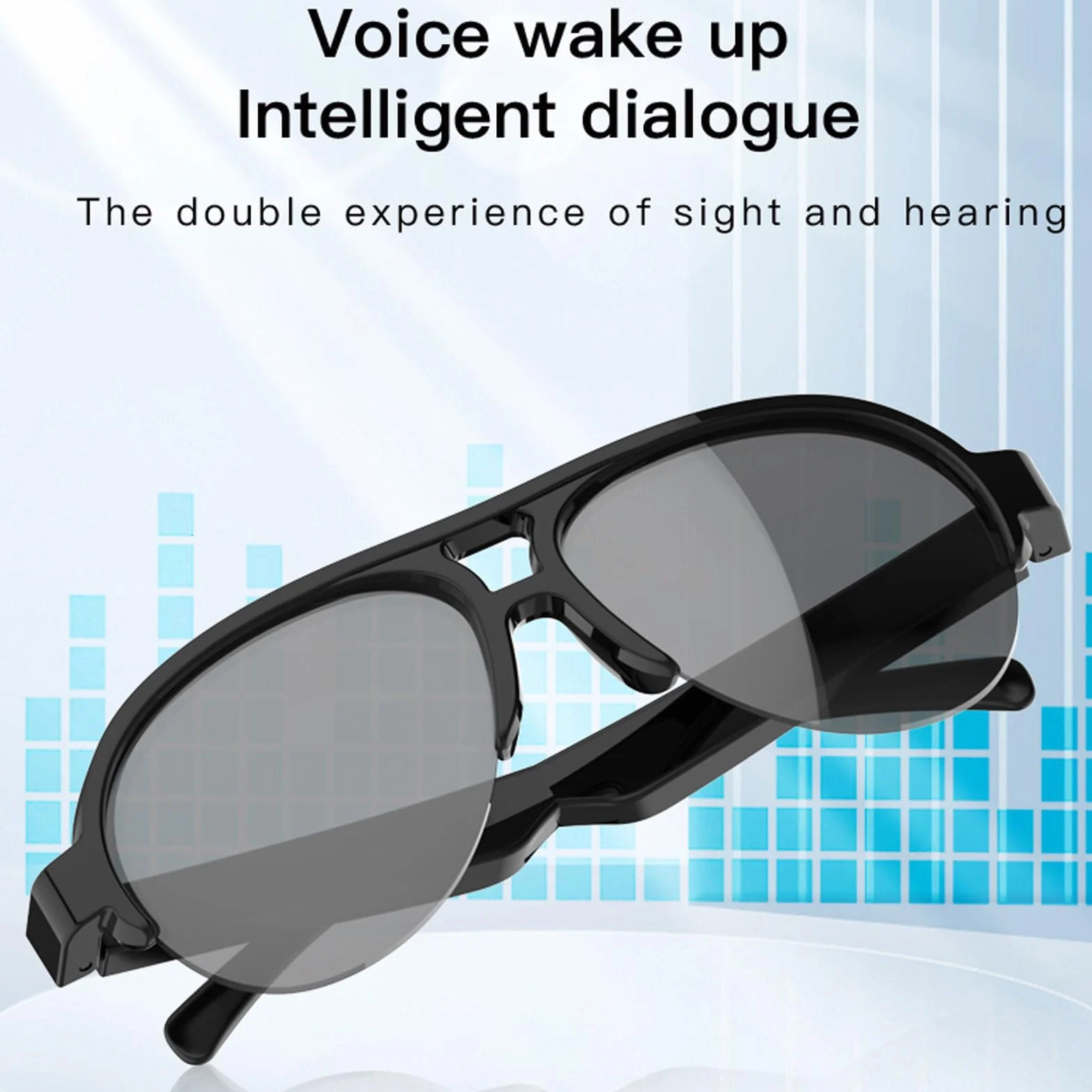 AI Inteligentne Okulary 5.4 z 144 Językiem Tłumaczenie Tłumaczenie Control IP65 Downowite Okulary Przeciwsłoneczne z Głośnikami Mikrofonu HD dla Mężczyzn Kobiety