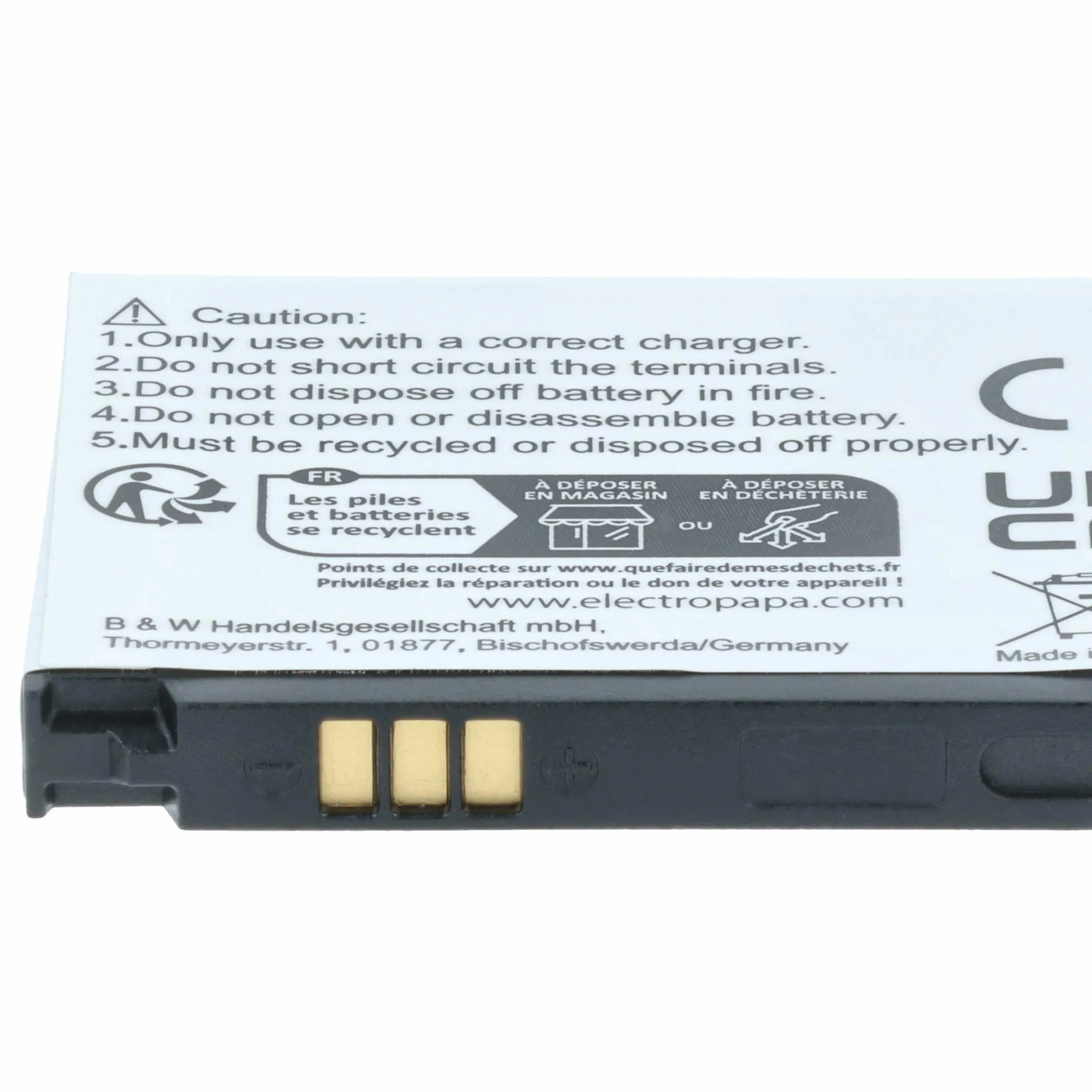 vhbw bateria nadaje się do SAMSUNG SGH-D900e SGH-D 900e telefon komórkowy smartfon zastąpiony Samsung AB503442CE, AB503442CU(600mAh, 3,7V, Li-Ion)
