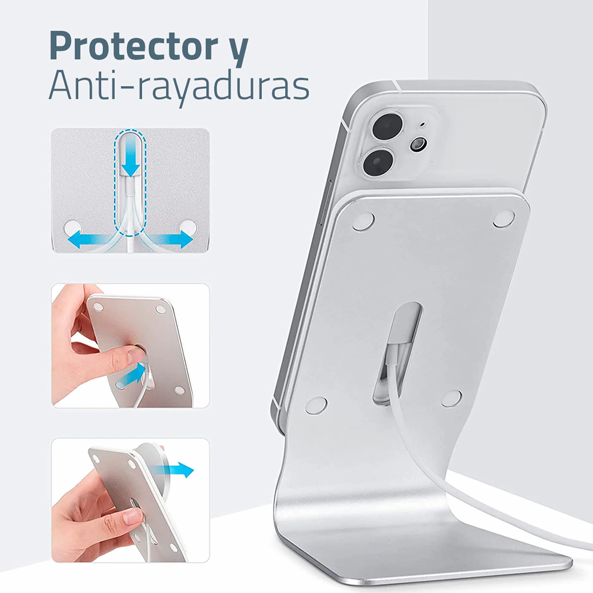 4-Ok Aluminiowy uchwyt kompatybilny z akcesoriami Magsafe i iPhone 12 Series