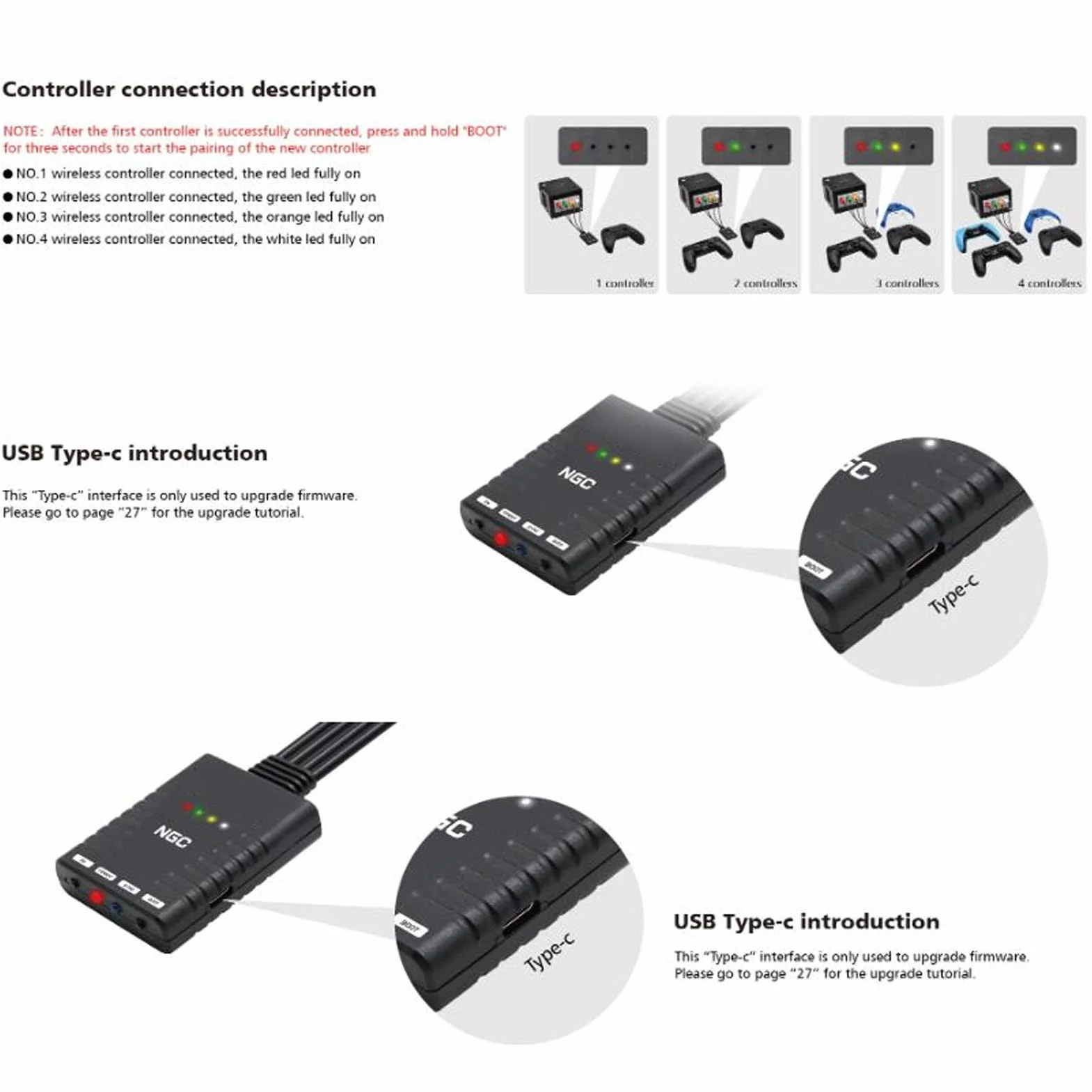 Adapter kontrolera do konsoli One S, Series X S, U Pro