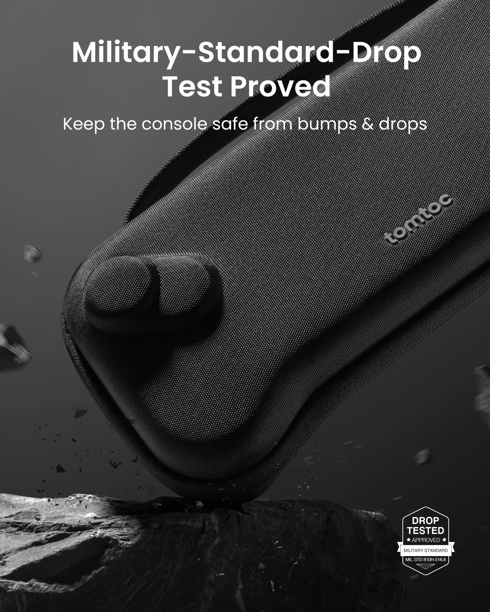 tomtoc Etui kompatybilne z ASUS ROG Xbox Ally / Xbox Ally X 2025 , smukłe etui, ochronne, twarda przenośna torba podróżna na konsolę, lekkie podróżne