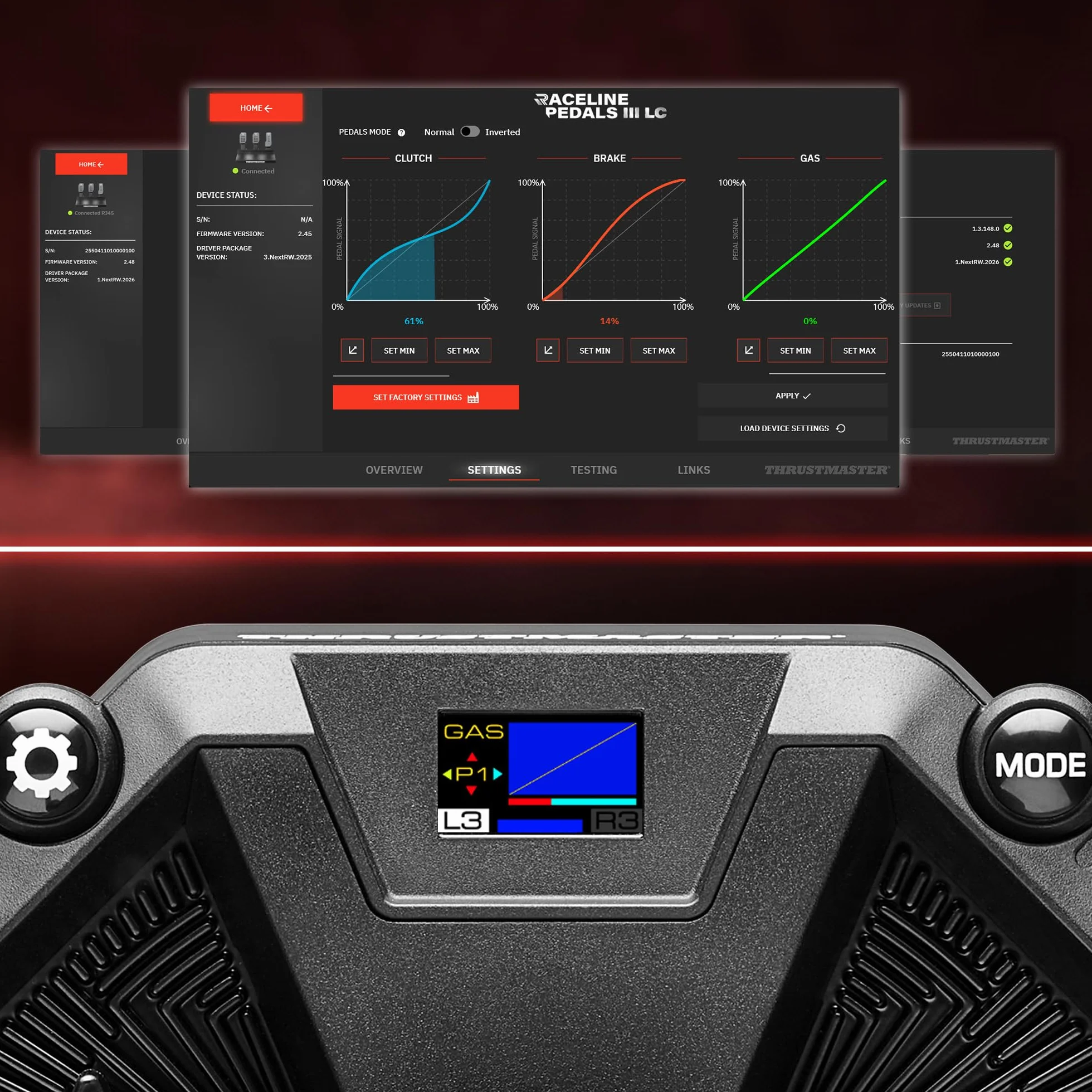 Thrustmaster Raceline LC Upgrade Pedał Hamulca Load Cell 100 kg do Raceline Pedals LTE PS5 PS4 Xbox Series Xbox One PC