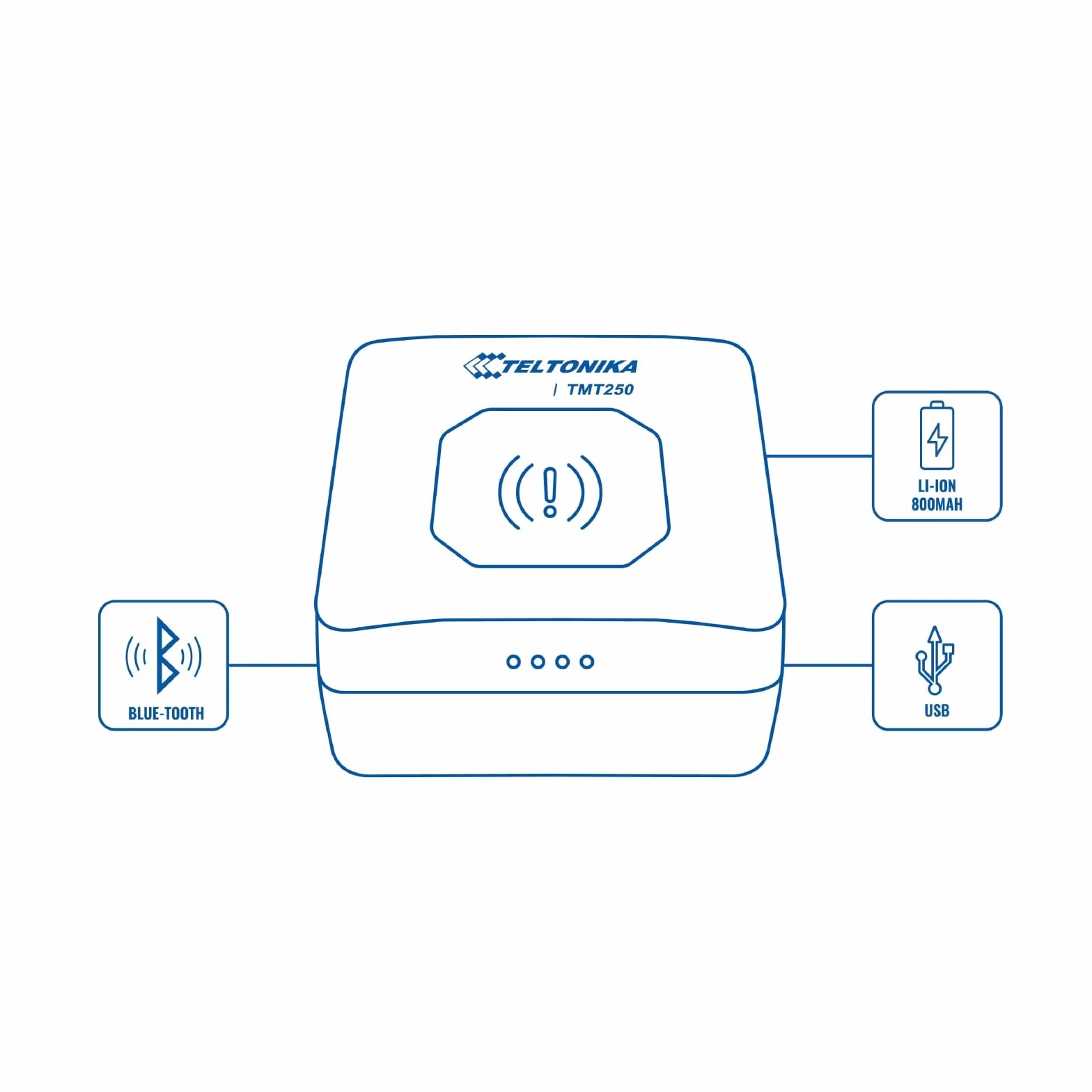 Teltonika TMT250 osobisty lokalizator GPS 0,128 GB Czarny