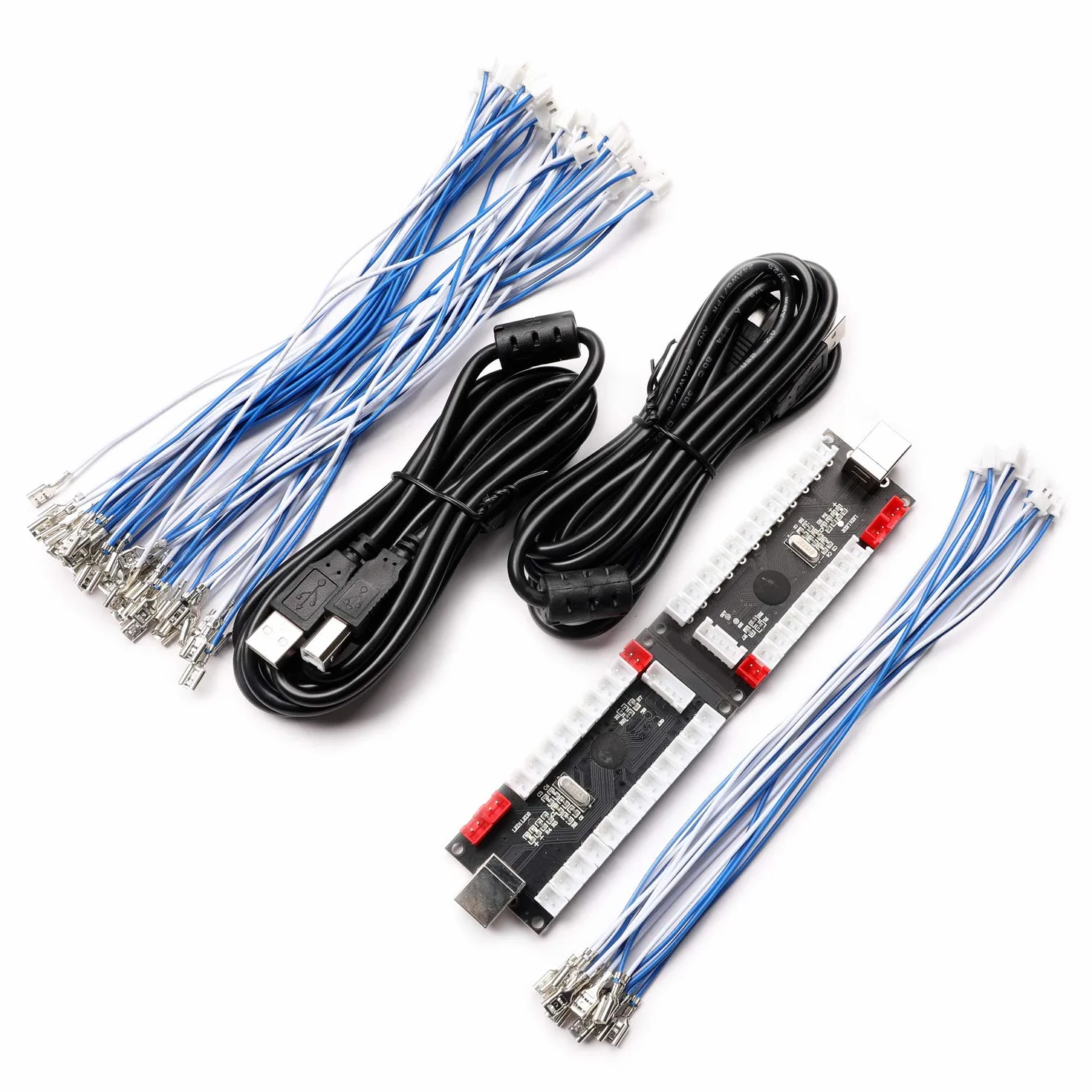 BEYEE 2-Player Arcade Joystick USB Encoder Zero Delay do PC MAME Windows Raspberry Pi (2 pin+4,8 mm)