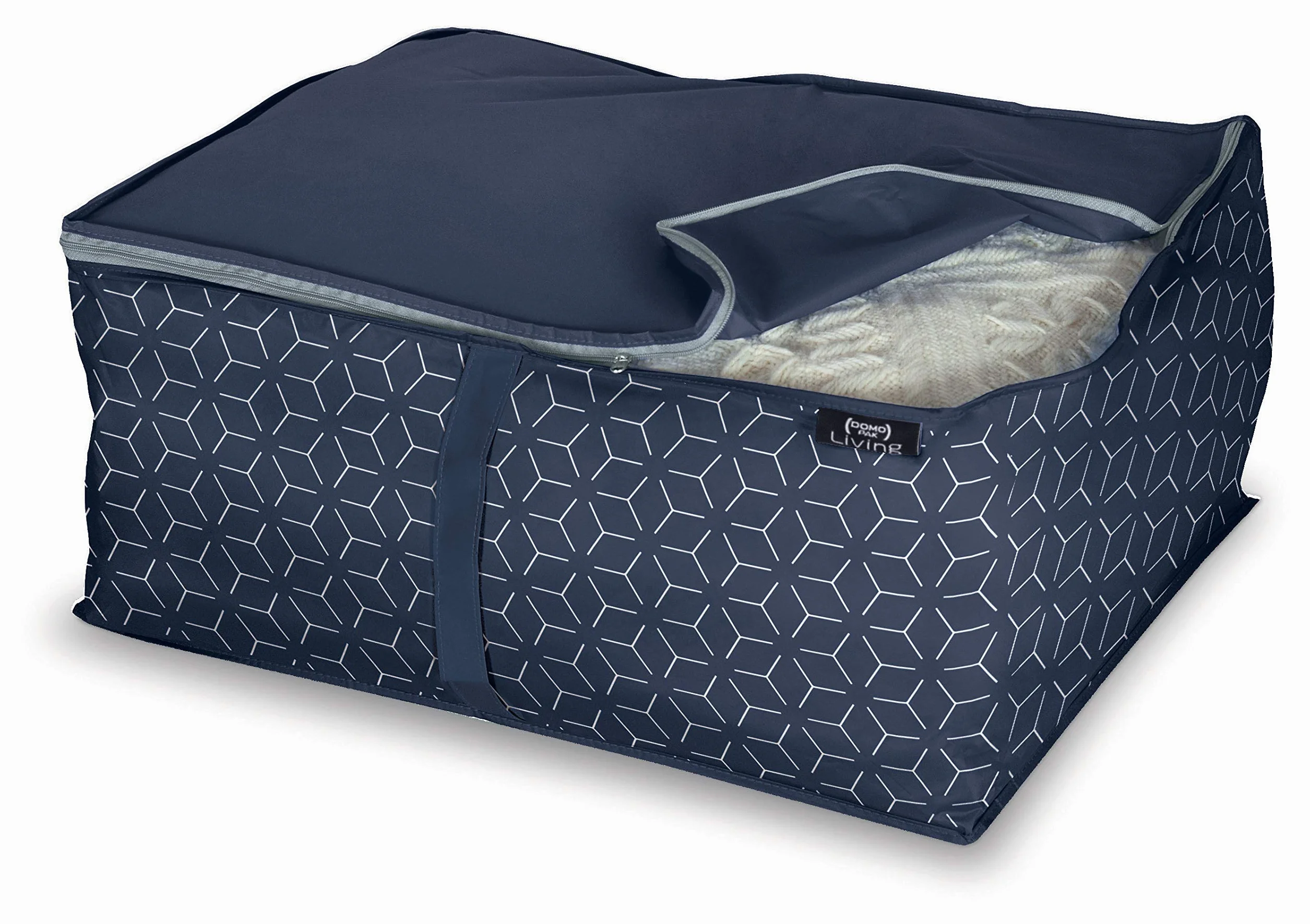 Domopak koce do salonu 55 x 45 x 25 niebieskie
