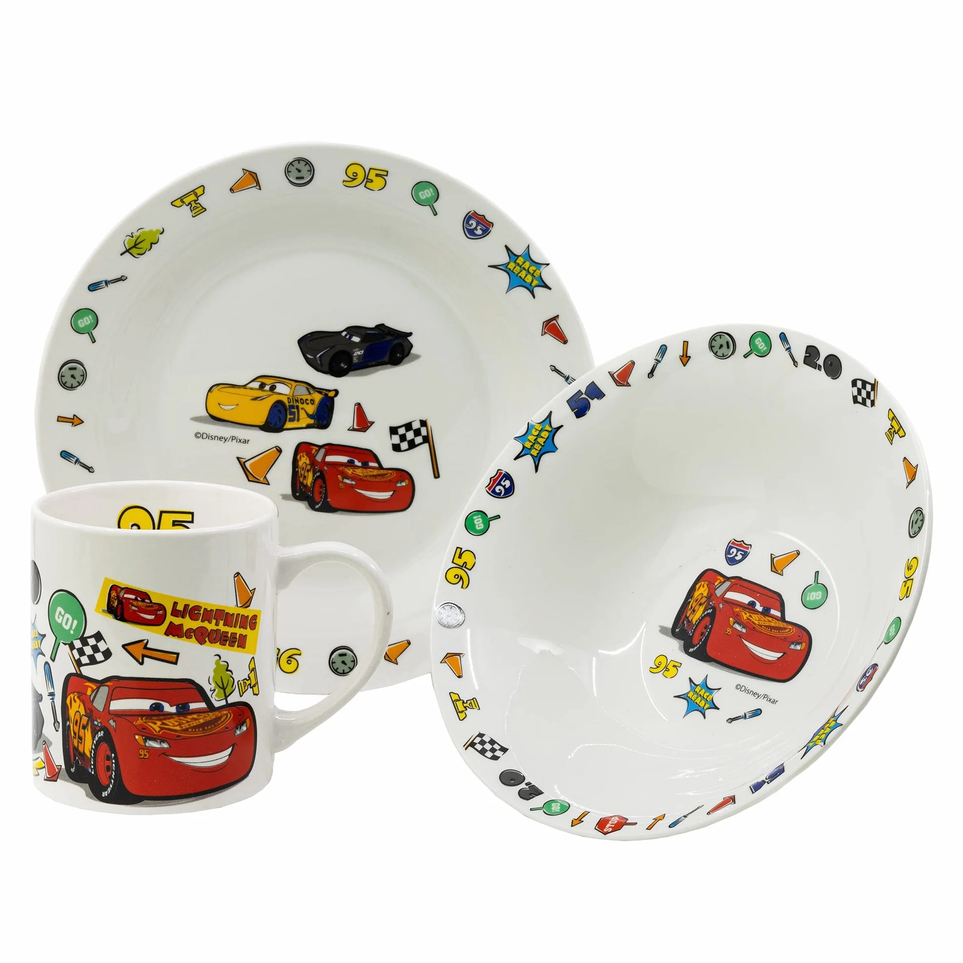 Zestaw garncarskich przekąsek 3 szt. Cars Disney