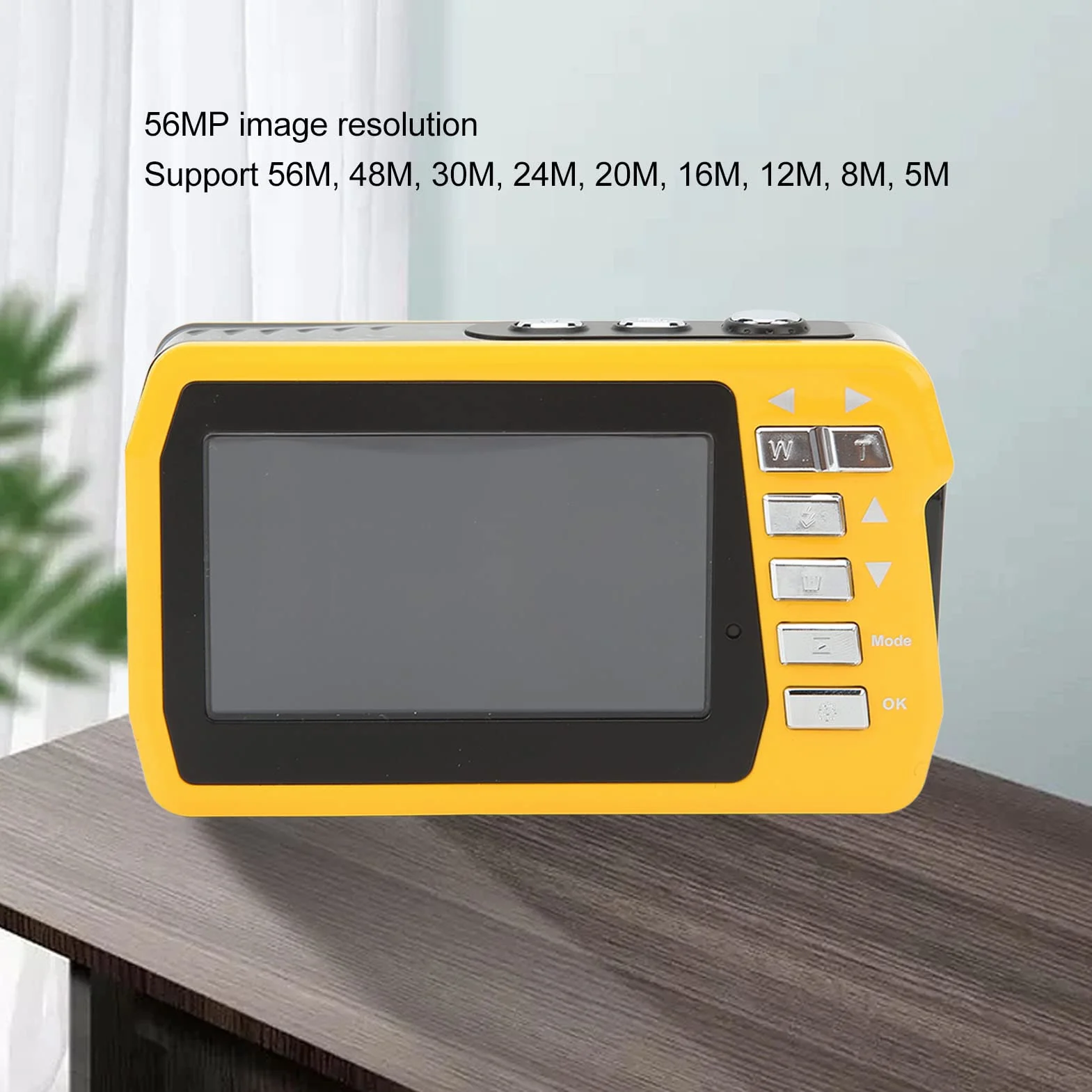 Wodoodporna Kamera Podwodna Kamera, Podwójne Ekrany 4K 56MP HD 10FT Podwodny Aparat Cyfrowy, 18-krotny Zoom Cyfrowy Podwodna Kamera Wideo do Nurkowania z rurką