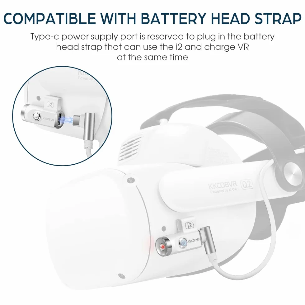 KKCOBVR i2 Wewnętrzny oświetlacz światła podczerwonego do Quest 2 PSVR2