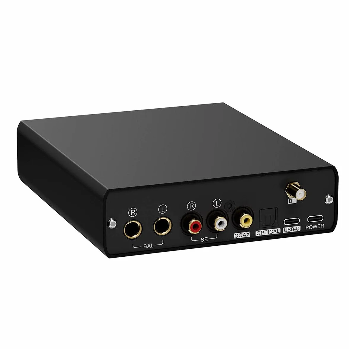 Topping E50II DAC kompaktowy komputer stacjonarny USB Hi-Res Audio AK4497S, DSD512, PEQ 10 pasm i LDAC Bluetooth dla słuchawek i głośników, czarny