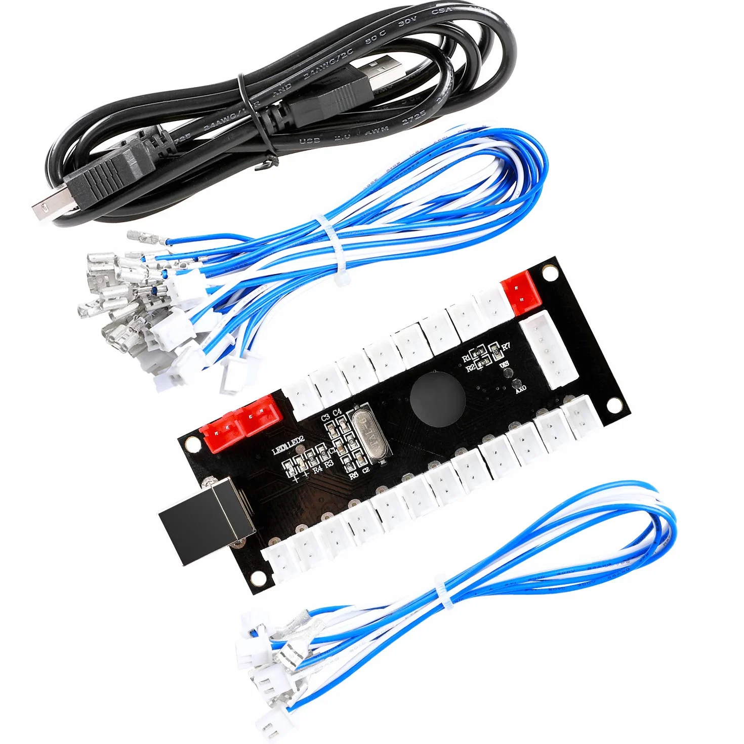 Reyann Zero Delay Arcade USB Encoder Pc to Joystick dla Mame Jamma i innych gier walki na PC