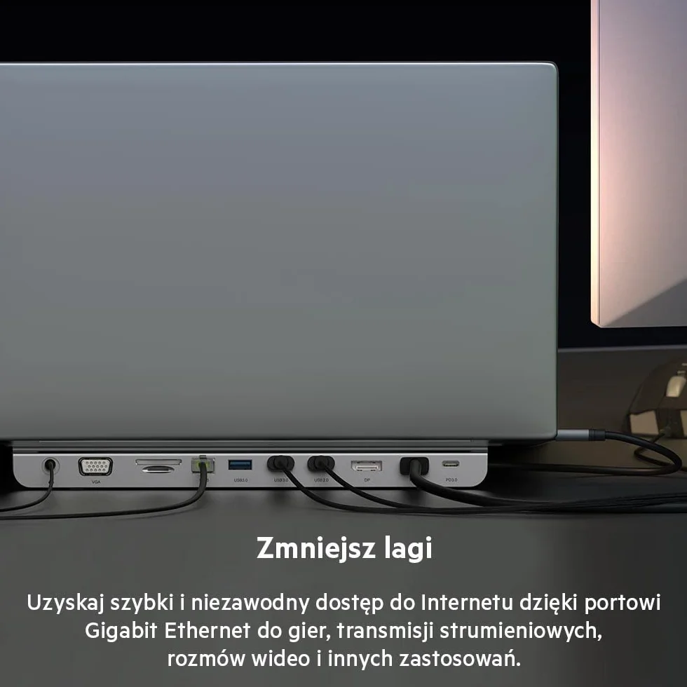 Belkin Wieloportowy koncentrator USB-C 11 w 1 z portami 4K HDMI, DP, VGA, ładowaniem przelotowym PD o mocy 100 W przez USB-C, 3 portami USB-A, 3,5 mm do laptopów MacBook* Pro, Air, XPS i nie tylko