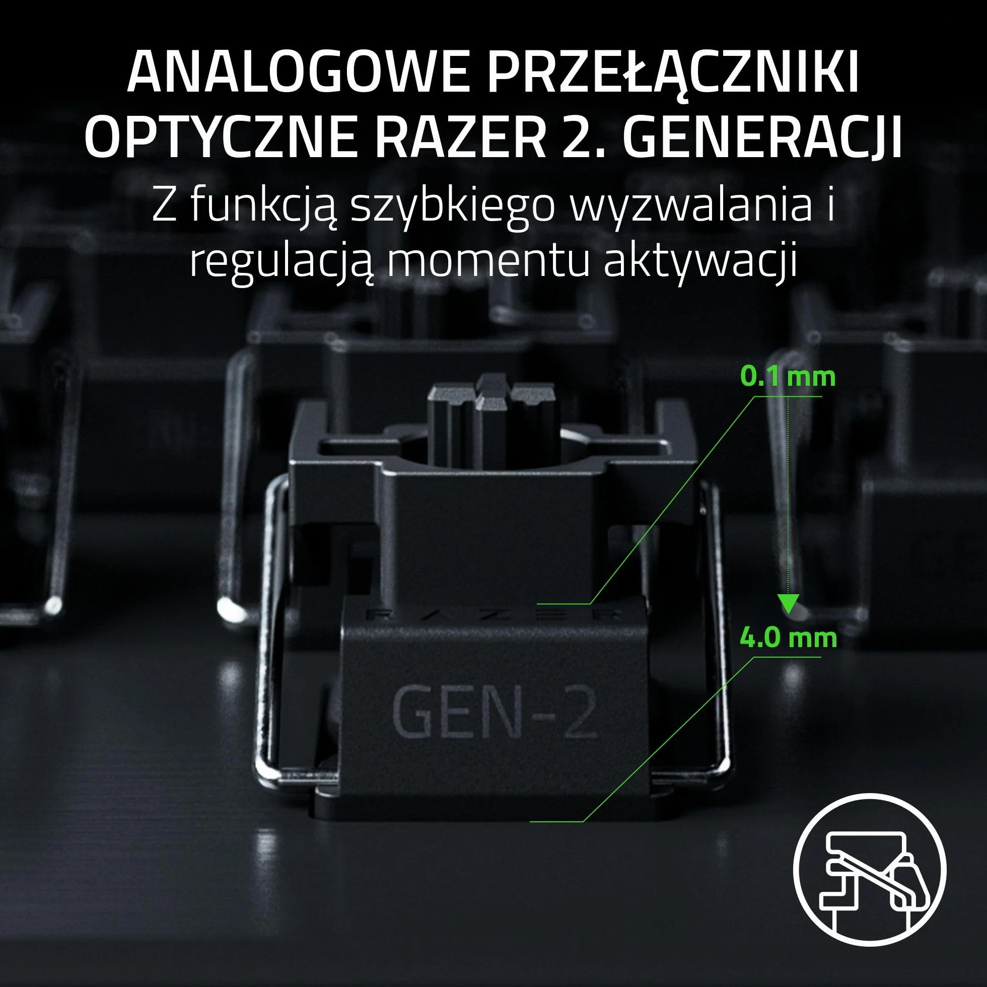 Razer Huntsman V3 Pro 8KHz mechaniczna klawiatura gamingowa 8KHz HyperPolling pomarańczowe przełączniki dotykowe Snap Tap Rapid Trigger QWERTY US Czarny