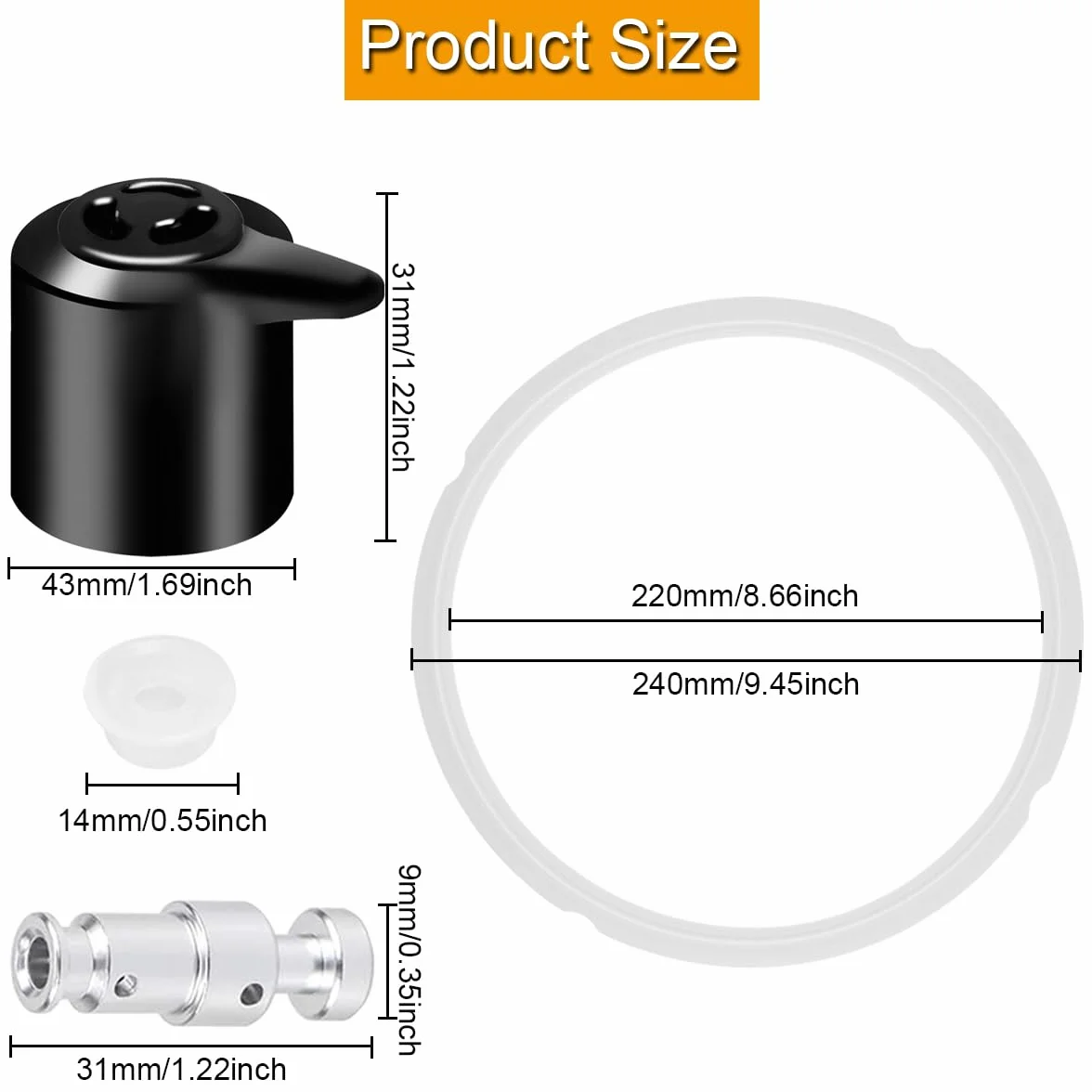 Części zamienne do Instant Pot Duo 5, 6 Quart, zestaw akcesoriów zaworu