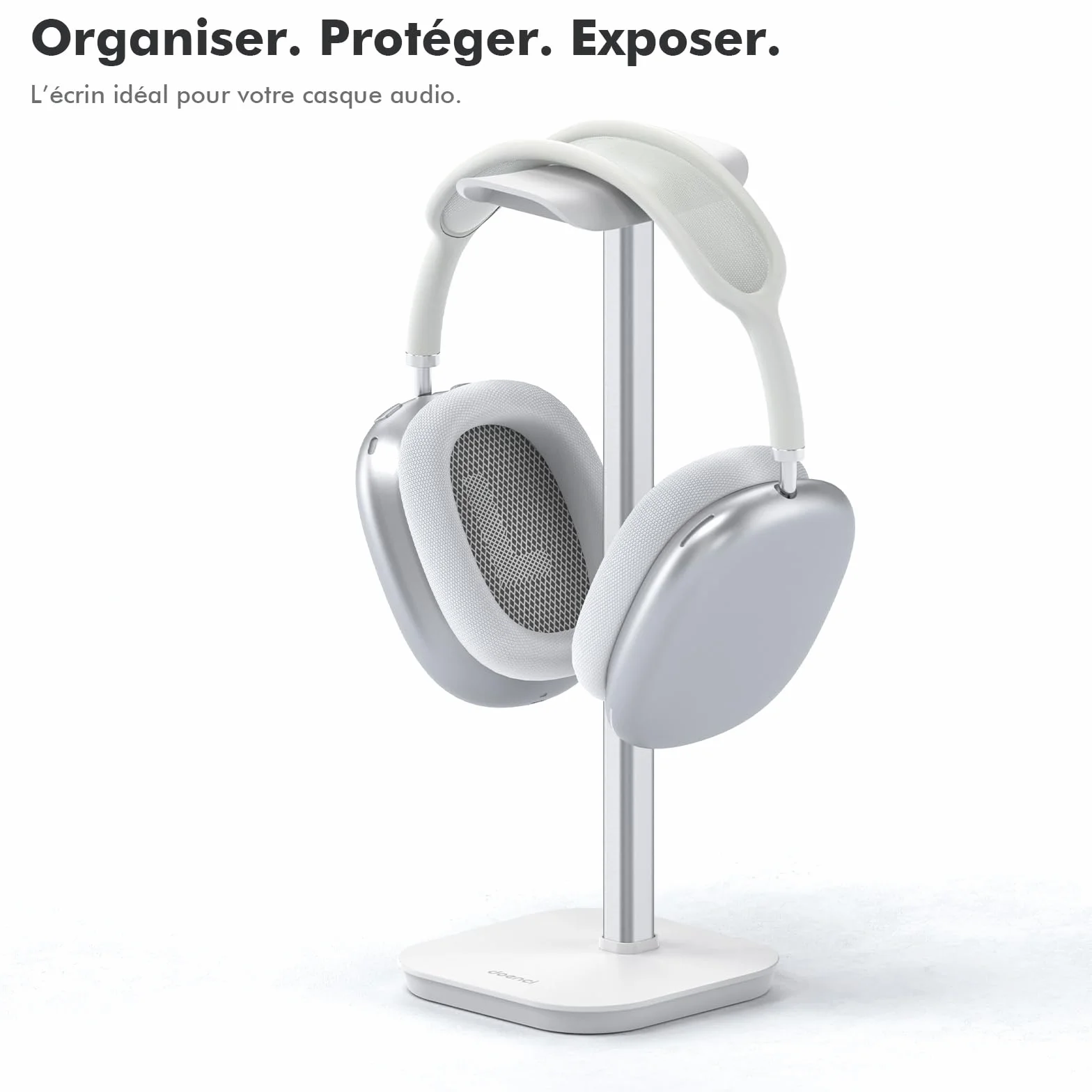 Uchwyt na słuchawki, stojak na słuchawki do wszystkich słuchawek Bluetooth z górnym uchem, uniwersalny uchwyt na słuchawki z ważoną podstawą + aluminiowa rurka, uchwyt na słuchawki gamingowe