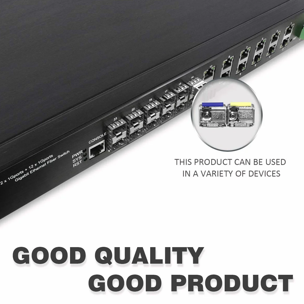 Jedna para modułów SFP 1.25G Bidi Single Fibre Transceiver 1310 nm/1550 nm SMF złącze LC do 20 km do otwartych przełączników