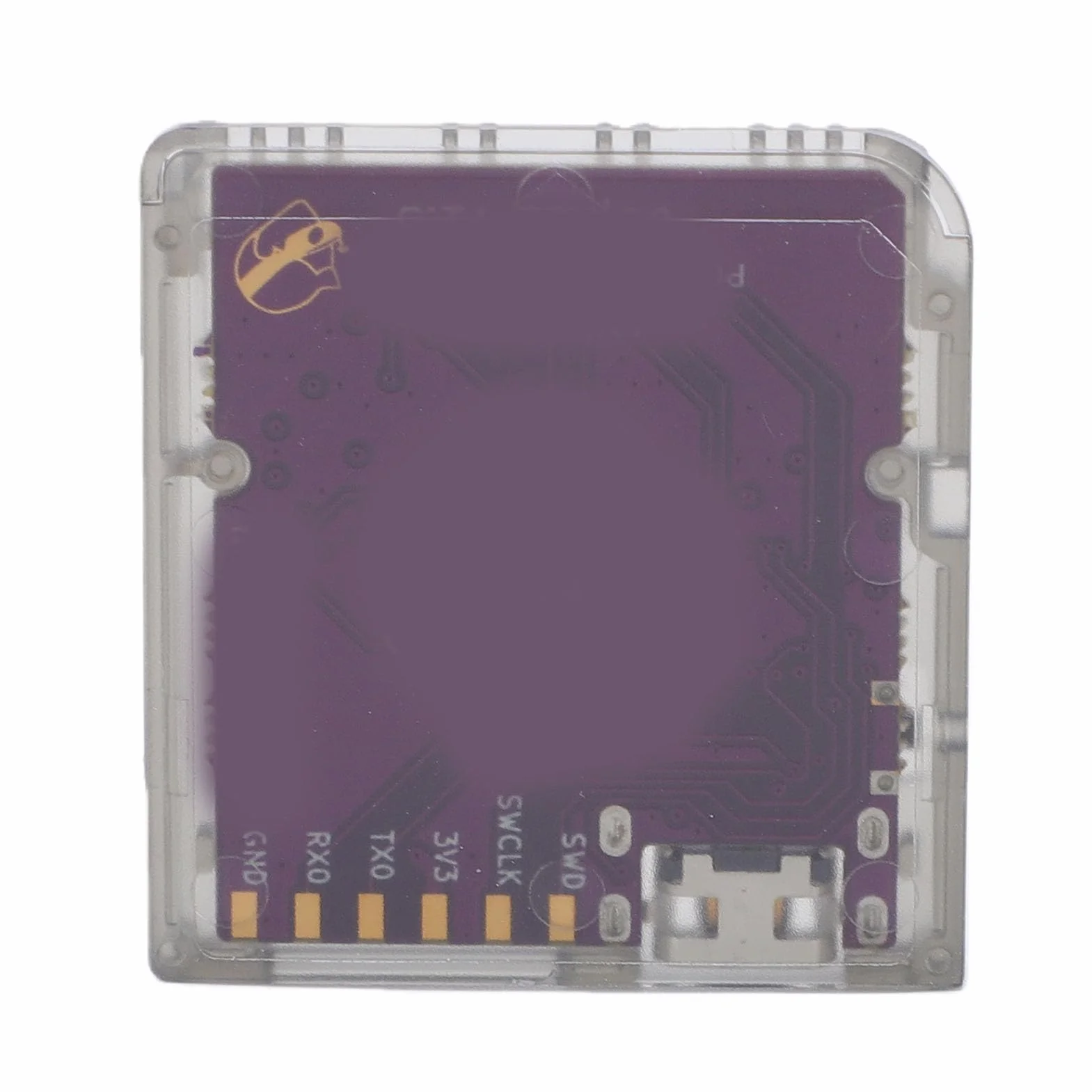 YUEHISY Czytnik Kart do Gier Open Source Pasuje do DS DSi 3DS Nowy 3DS XL z MCU RP2040 6MB/s Szybkie ładowanie Podwójny Zasilacz (Przezroczysta czerń)