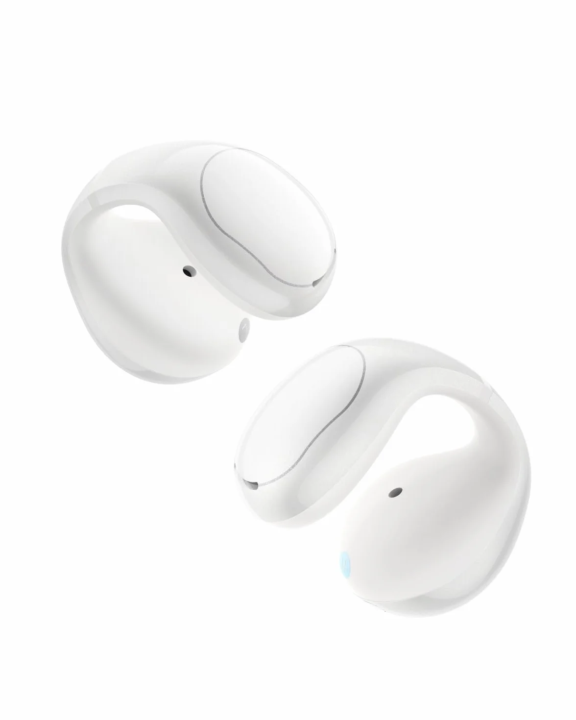 soundcore C30i firmy Anker,wkładki douszne z otwartym uchem,słuchawki z klipsem,lekki komfort, stabilne dopasowanie, twarda konstrukcja, dołączane nauszniki, odtwarzanie 30 godzin (biały)