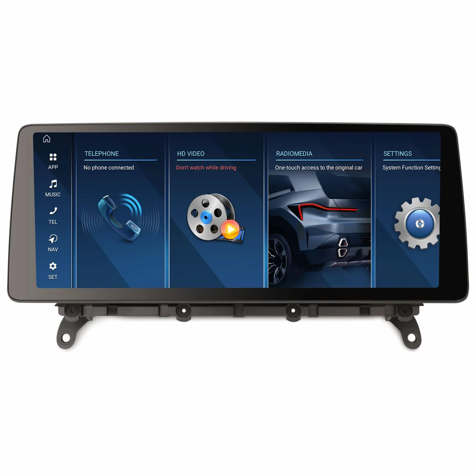 Erisin 12,3 cala 8-rdzeniowy 8 GB + 128 GB Android 14 radio samochodowe Bluetooth z nawigacją GPS do BMW X3 F25 2011-2012 CIC system obsługuje CarPlay Android Auto WiFi 4G DAB+ DSP USB TPMS iDrive