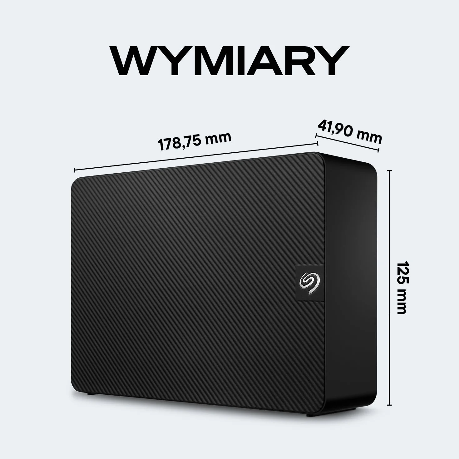 Seagate Expansion Desktop, 10TB, Zewnętrzny dysk twardy Seagate - USB 3.0, Rescue Data Recovery Services (usługi odzyskiwania danych) (STKP10000400)