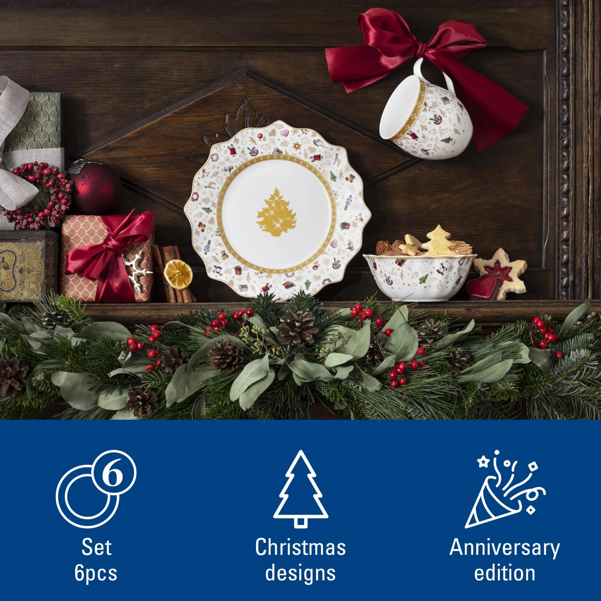 Villeroy & Boch Toy'S Delight Zestaw Śniadaniowy, Biały, 6 sztuk