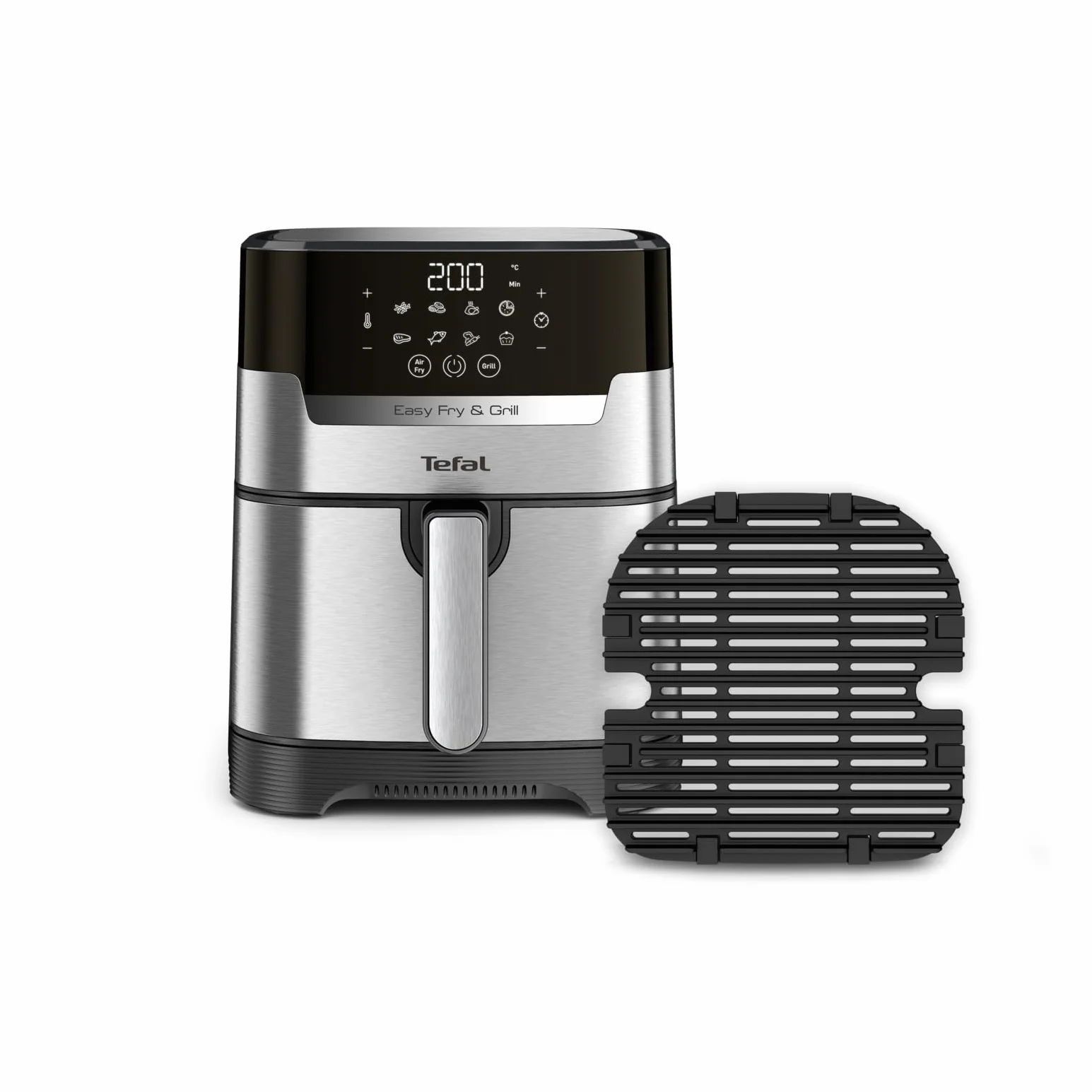 Tefal EY505D Easy Fry & Grill frytkownica na gorące powietrze 2 w 1 Air Fryer i grill cyfrowy wyświetlacz 4,2 l 6 porcji 8 programów
